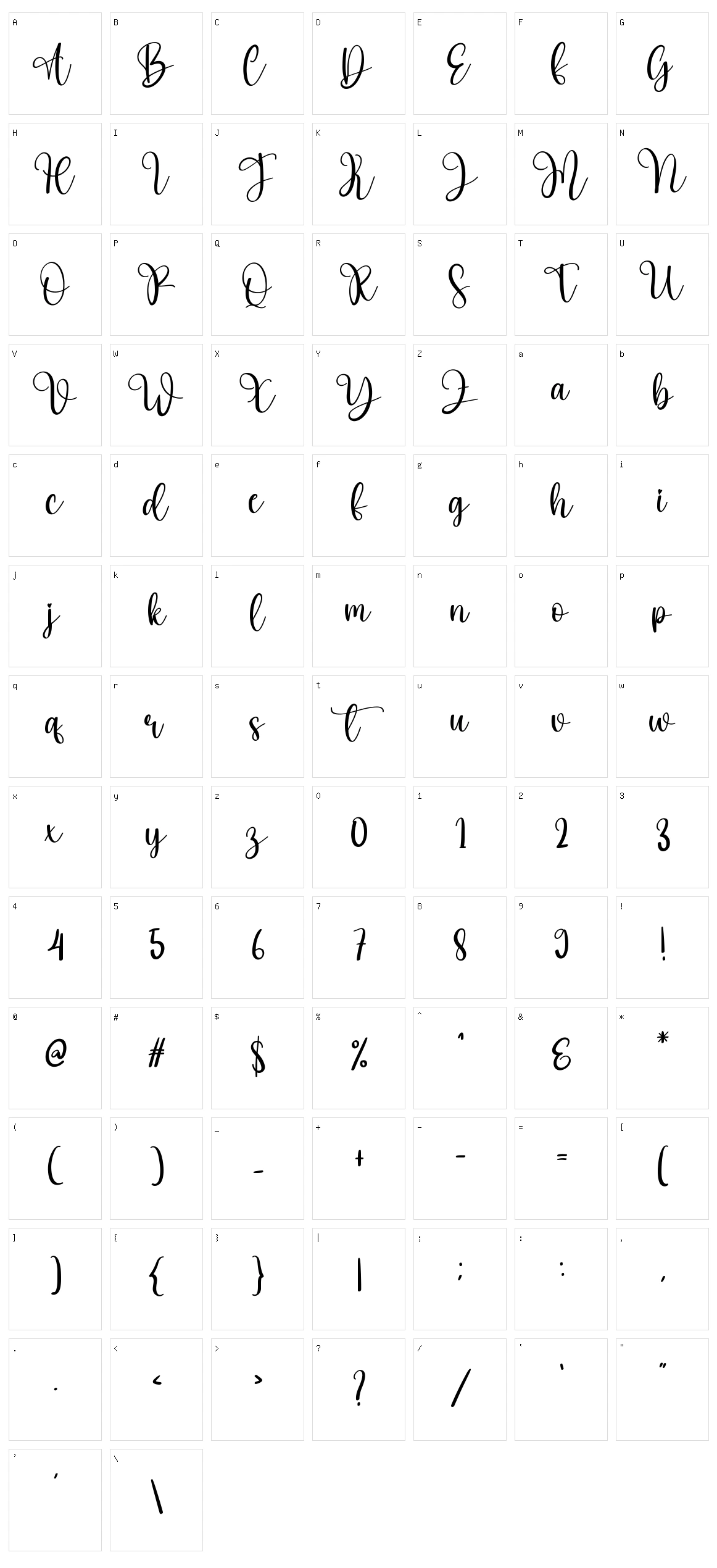 Mother Character Set