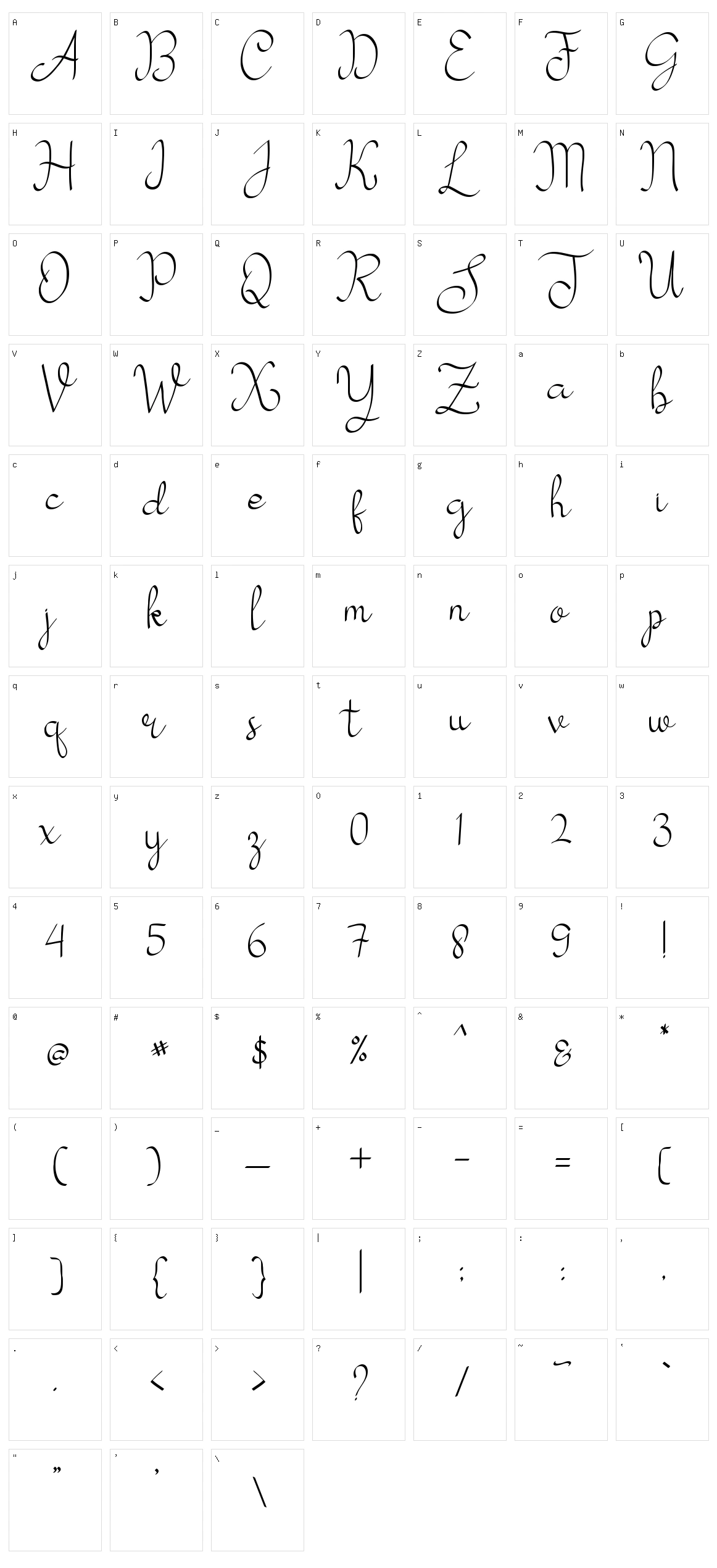 My Mecca Character Set