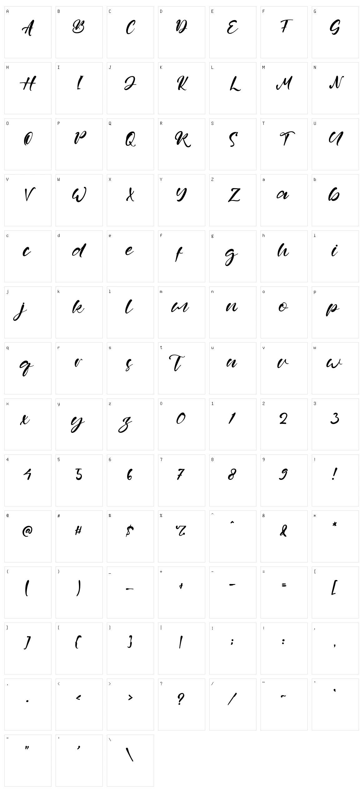 Nathan Gilbert Character Set