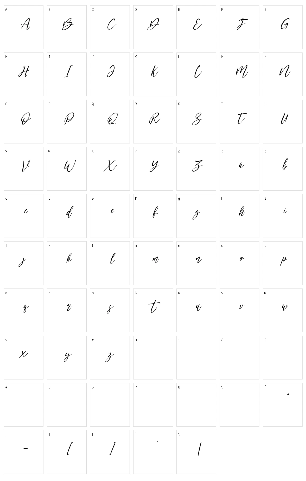 Neillgates Character Set
