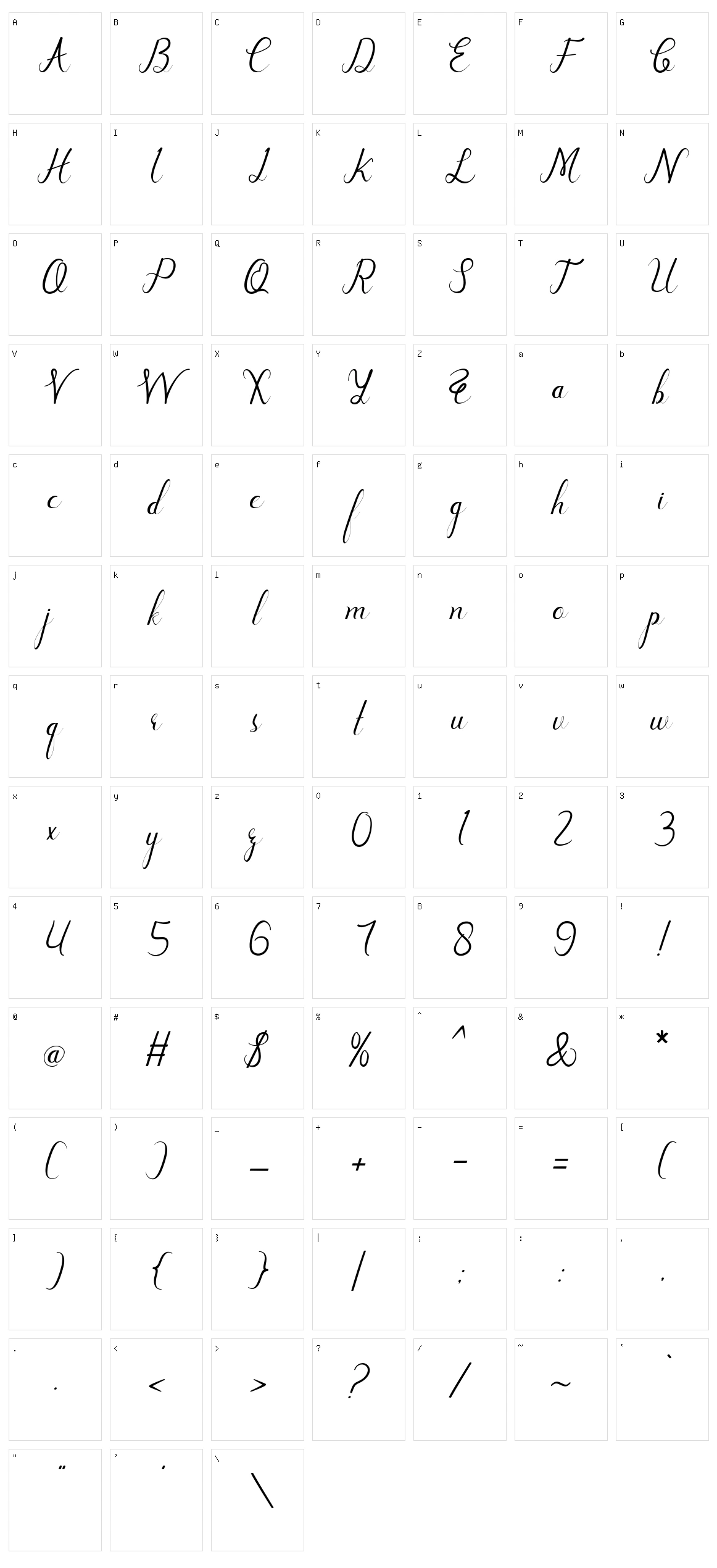New Lettering Character Set