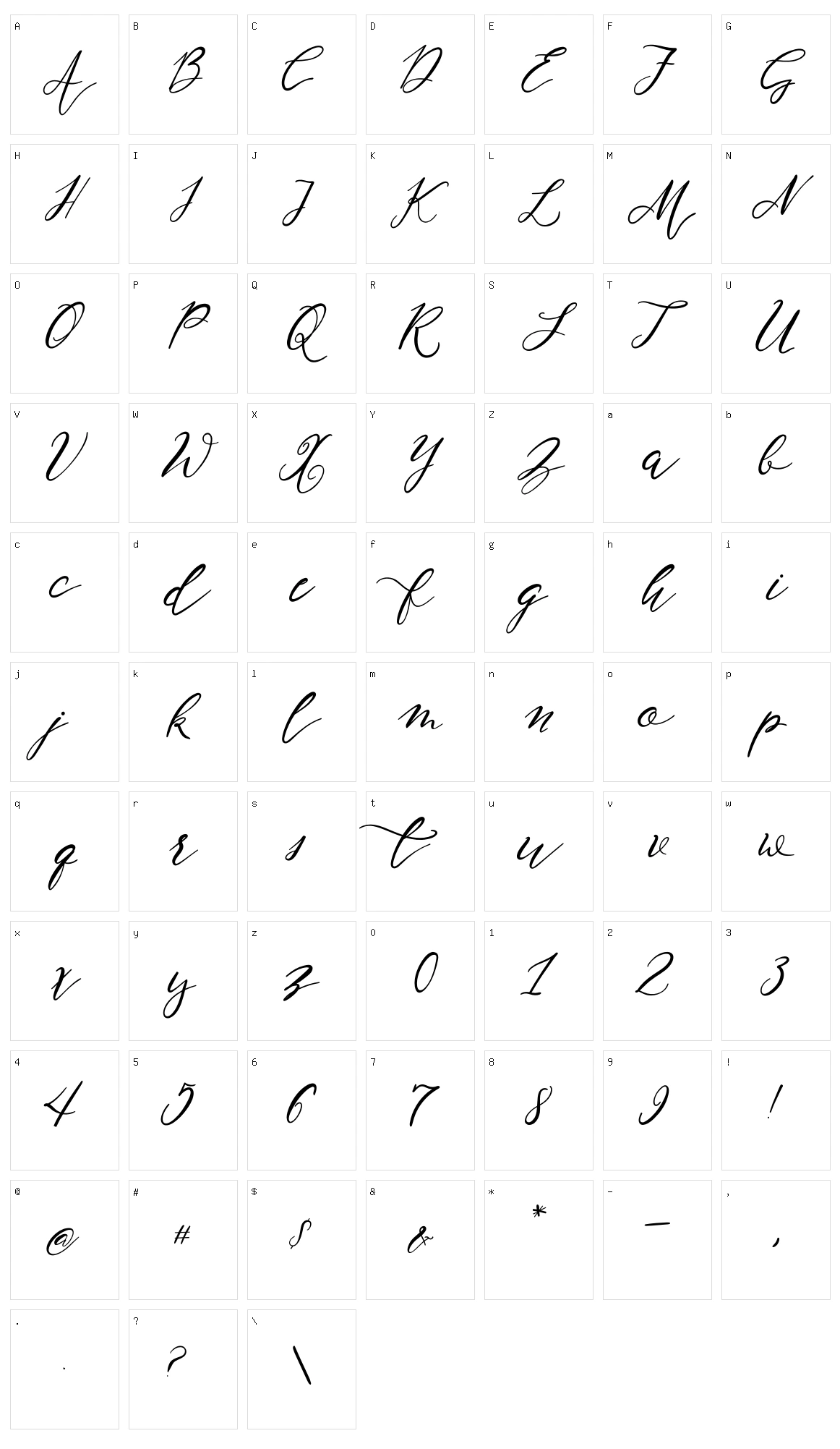 NF Lukara Character Set