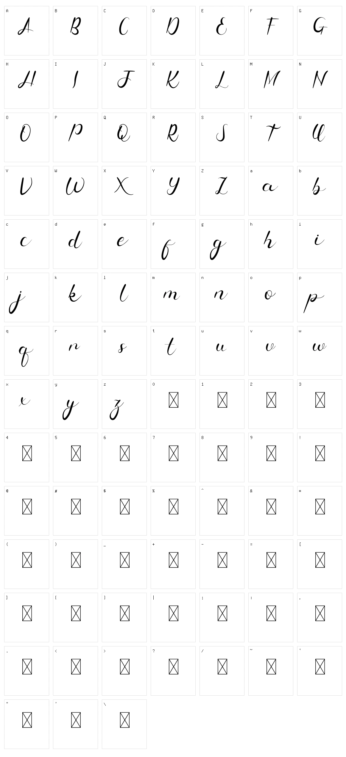 Nice Tune Character Set