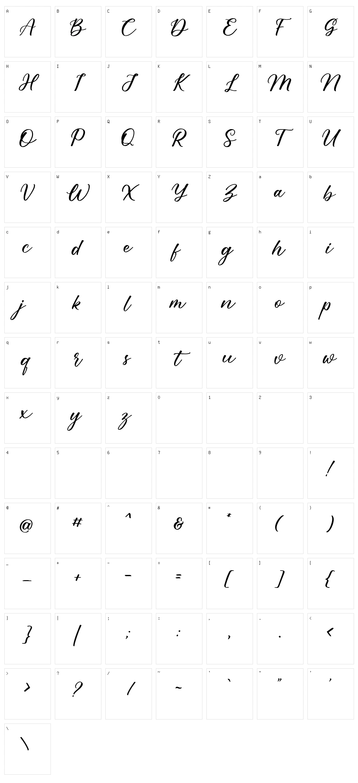 North Earth Character Set