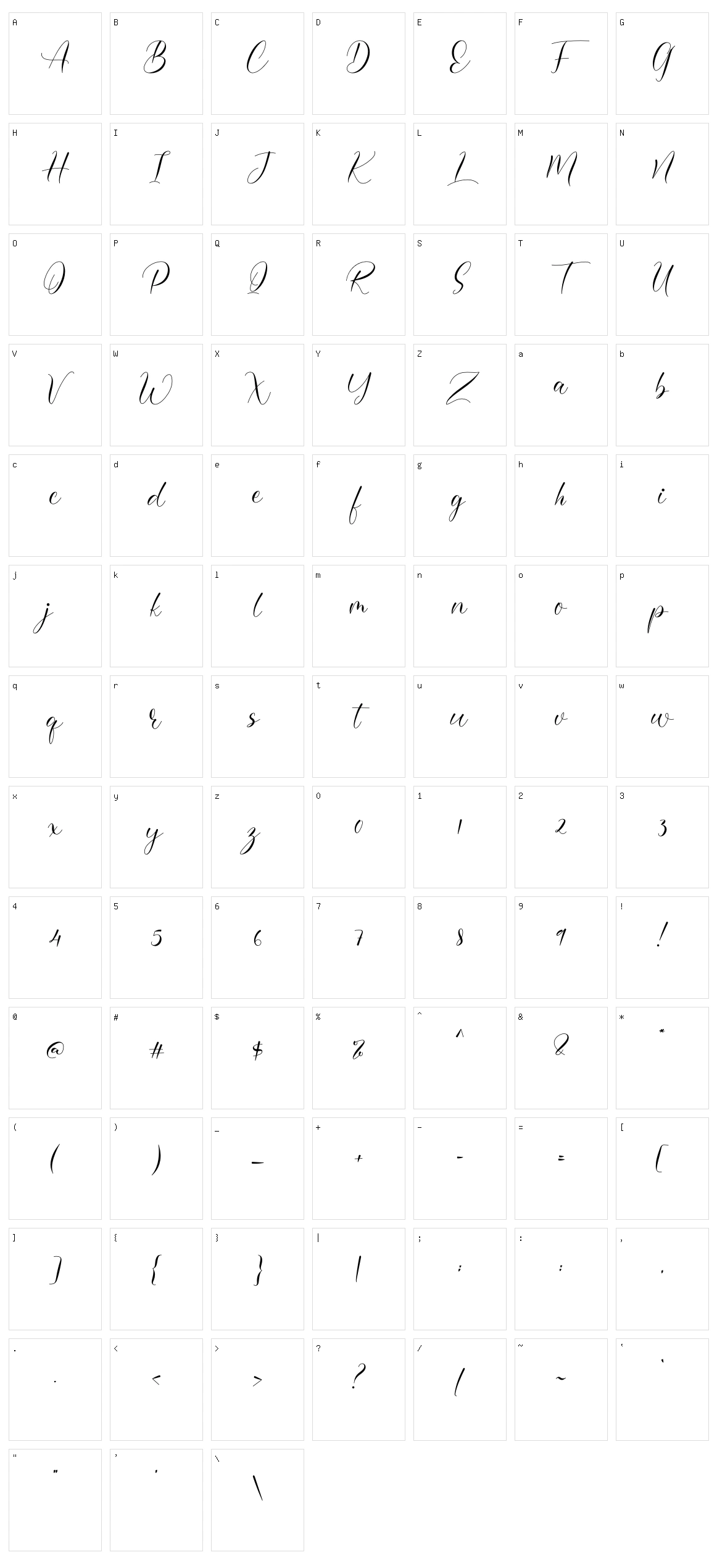 Omerlian Character Set