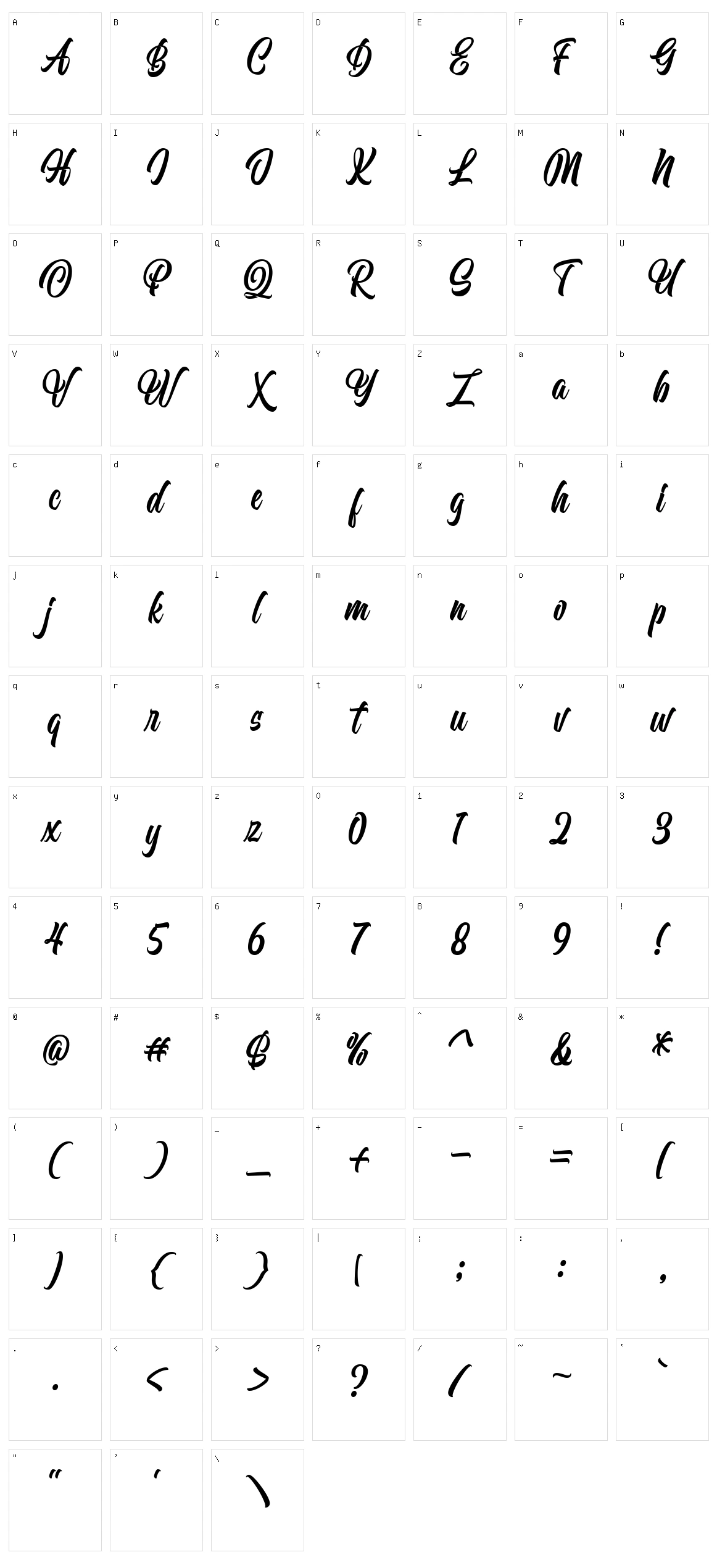 Orlande Character Set