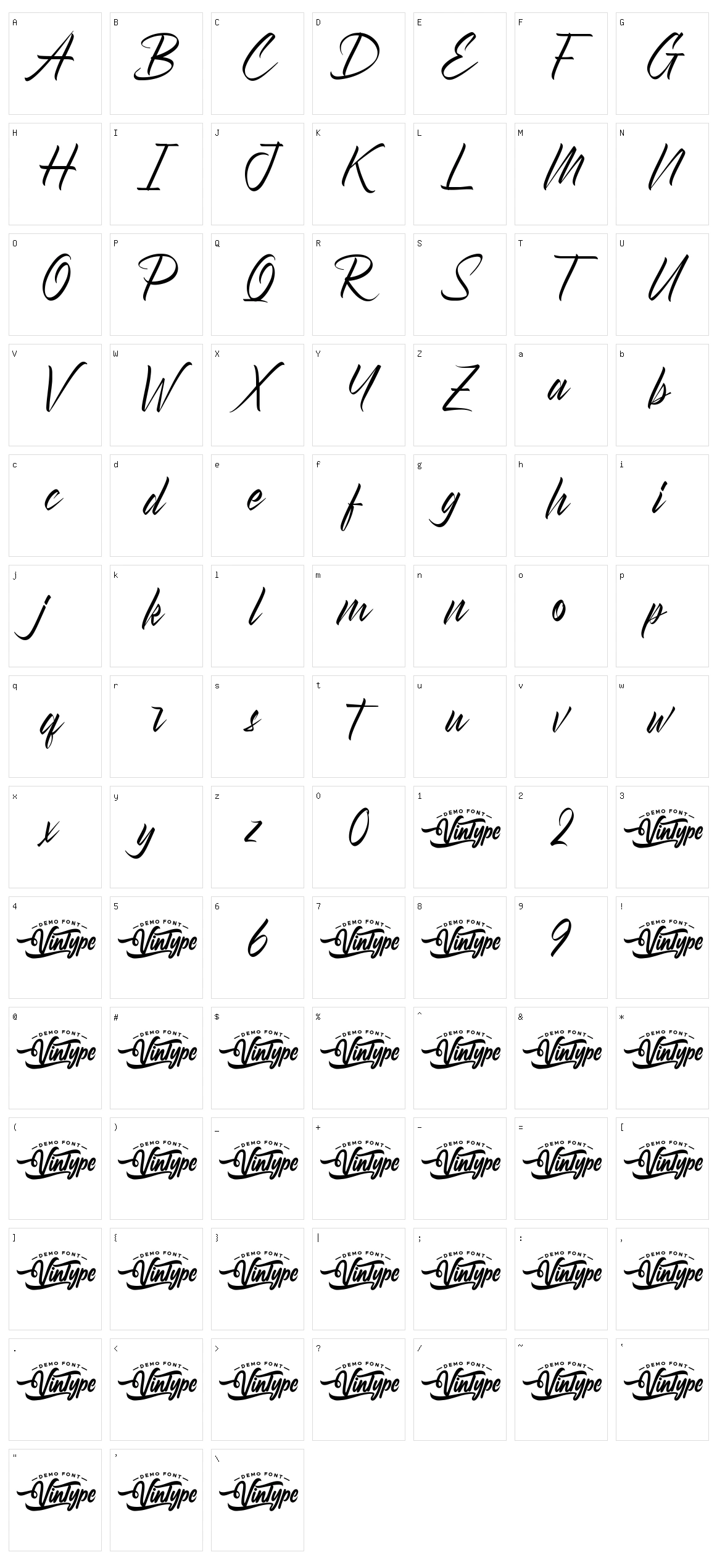 Osyka Character Set
