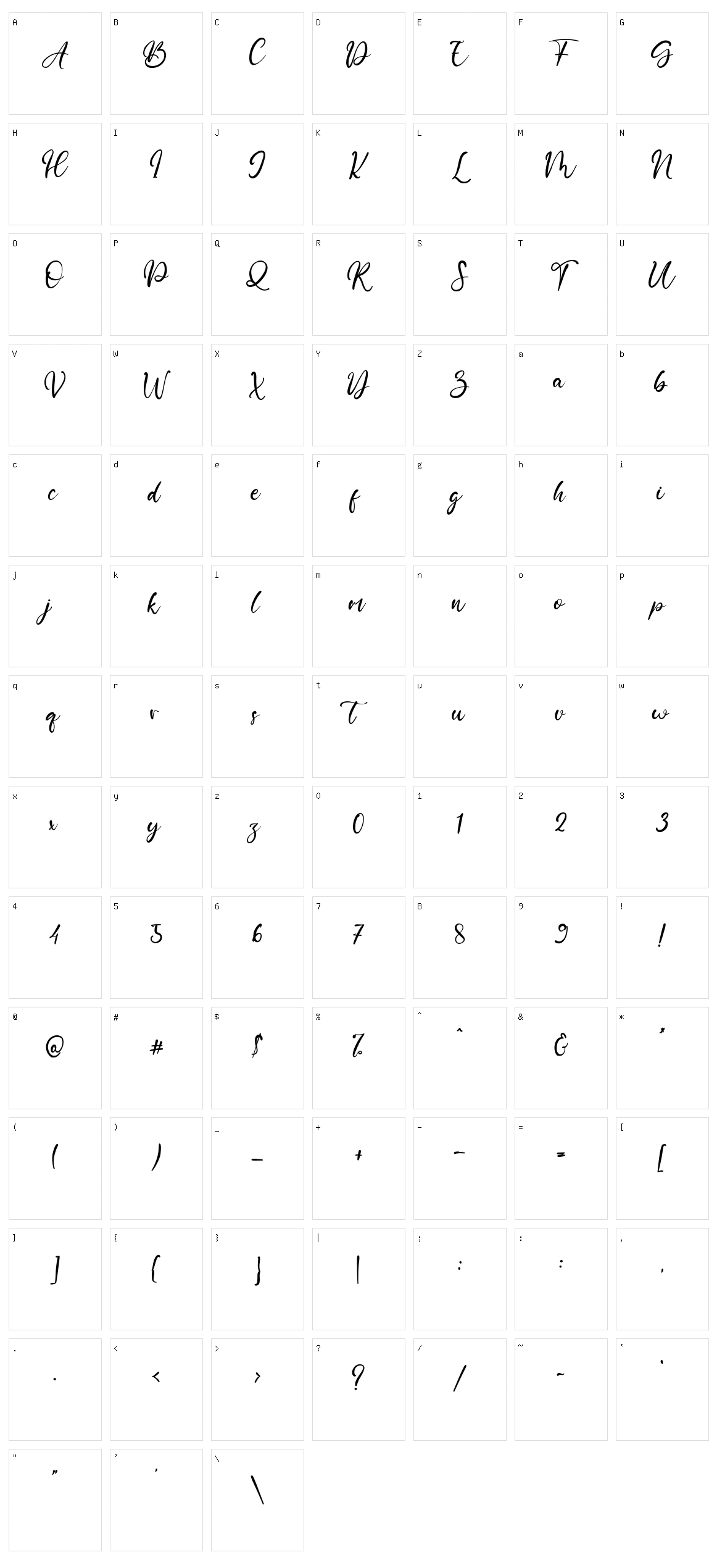 Otterberg Character Set