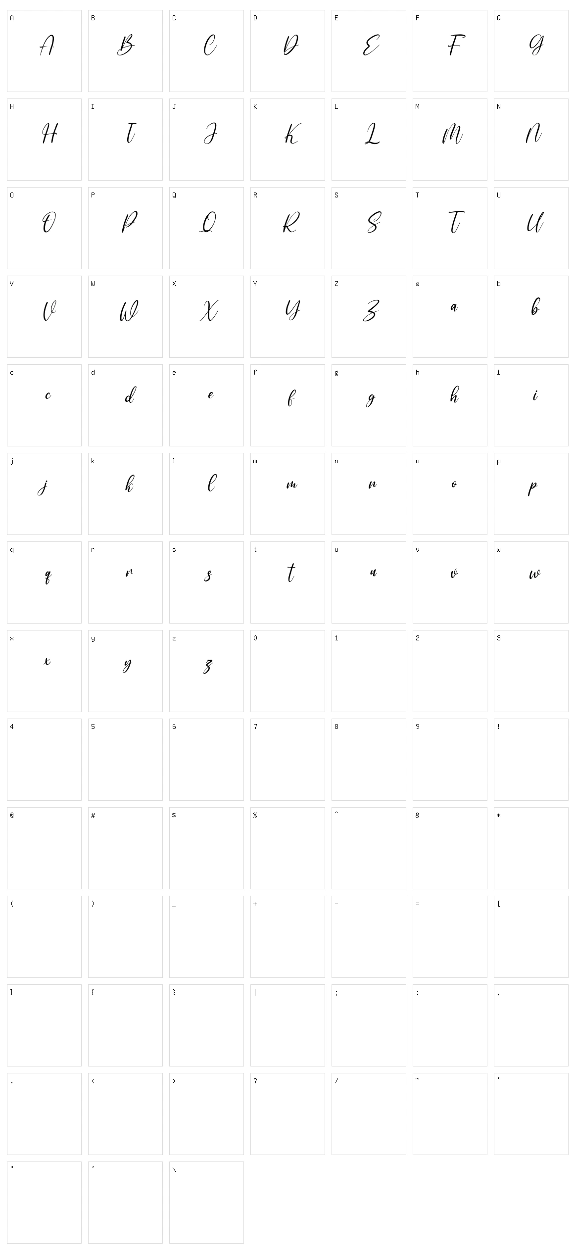 Ovalshapes Character Set