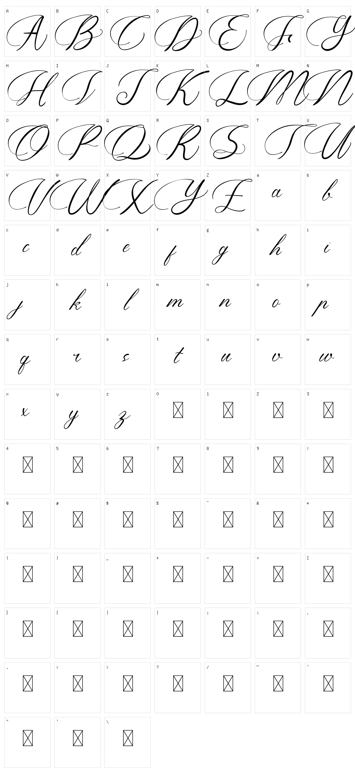 Overstability Character Set
