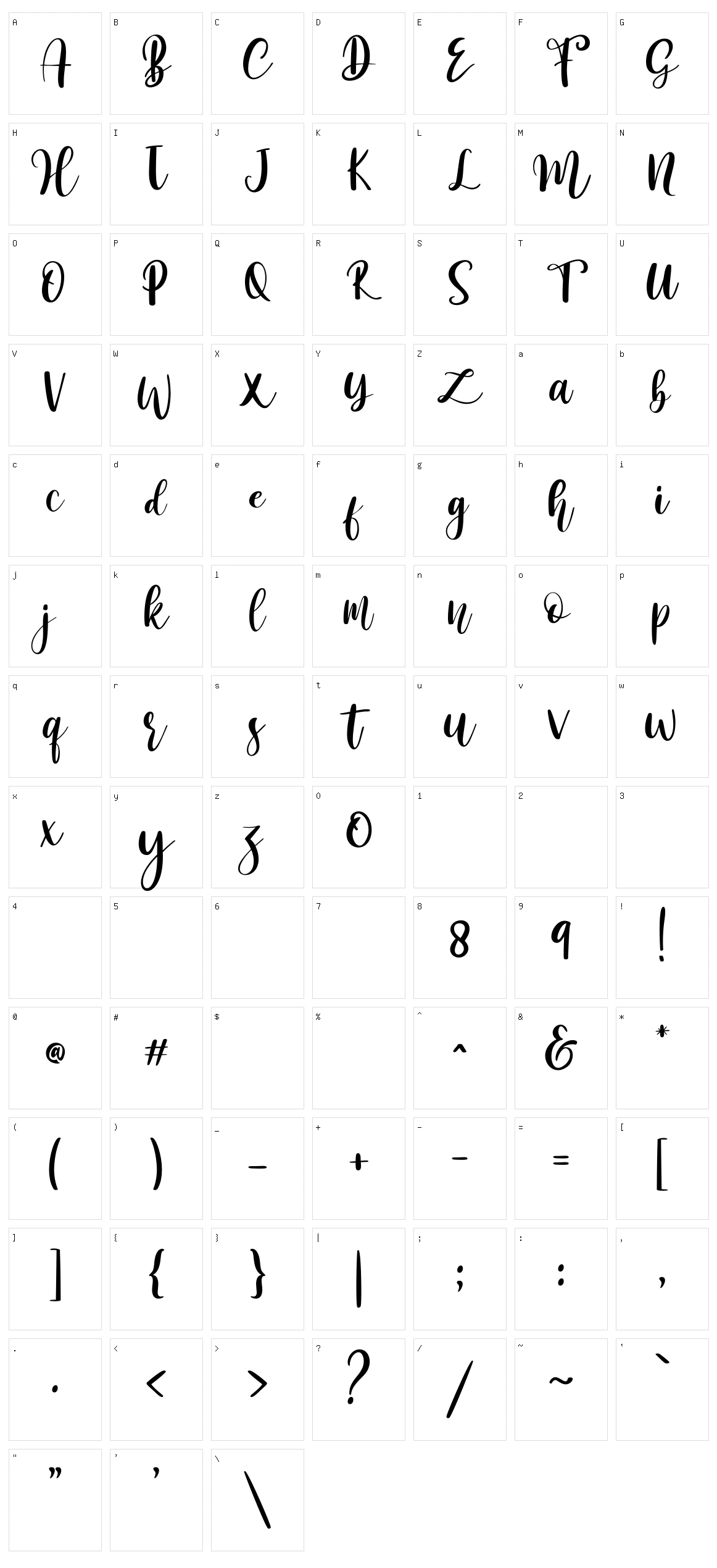 Paris Helen Character Set