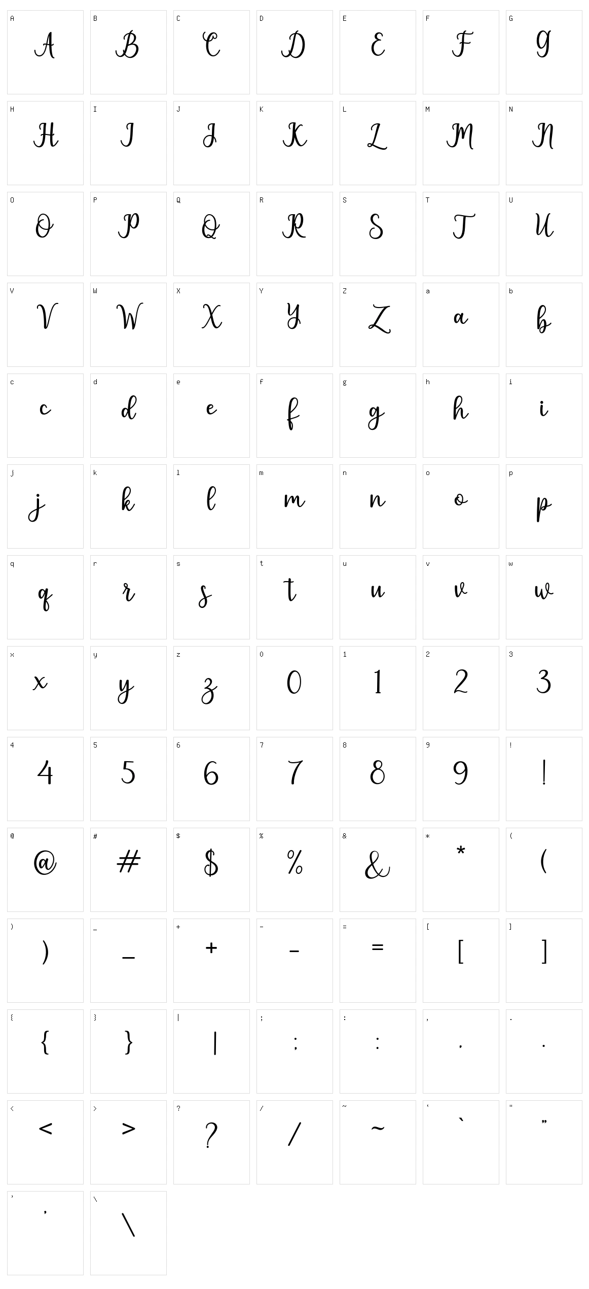 Pruistin Character Set