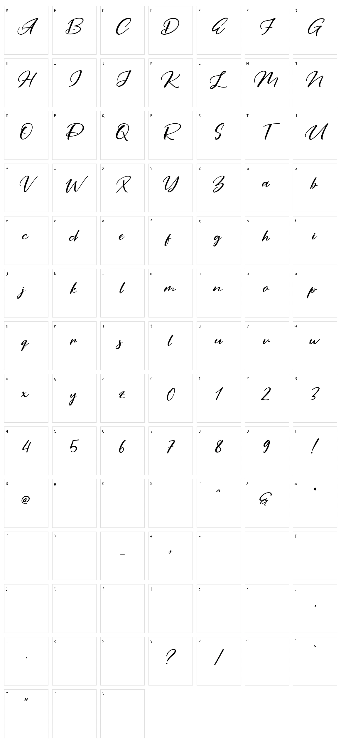 Purple Pen Character Set