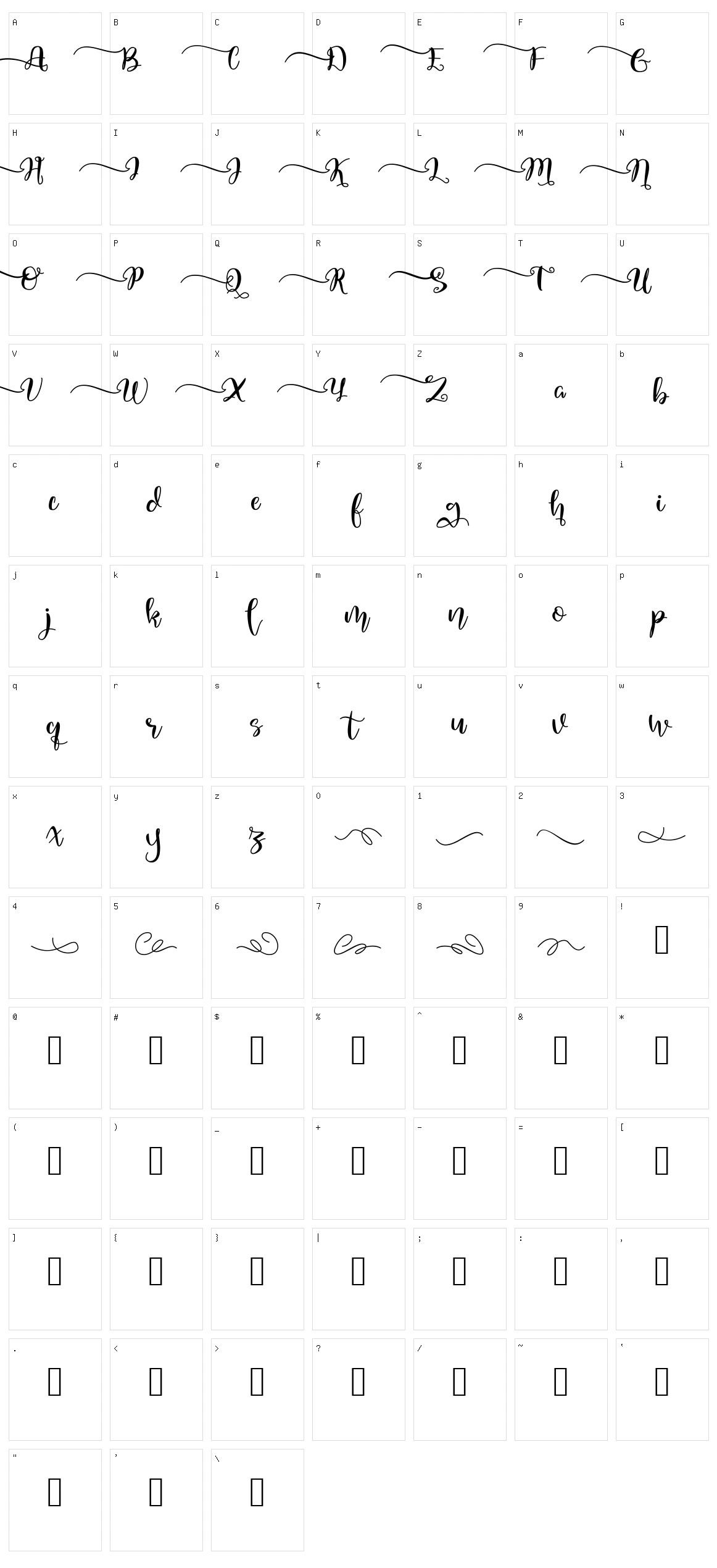 Quaked Character Set