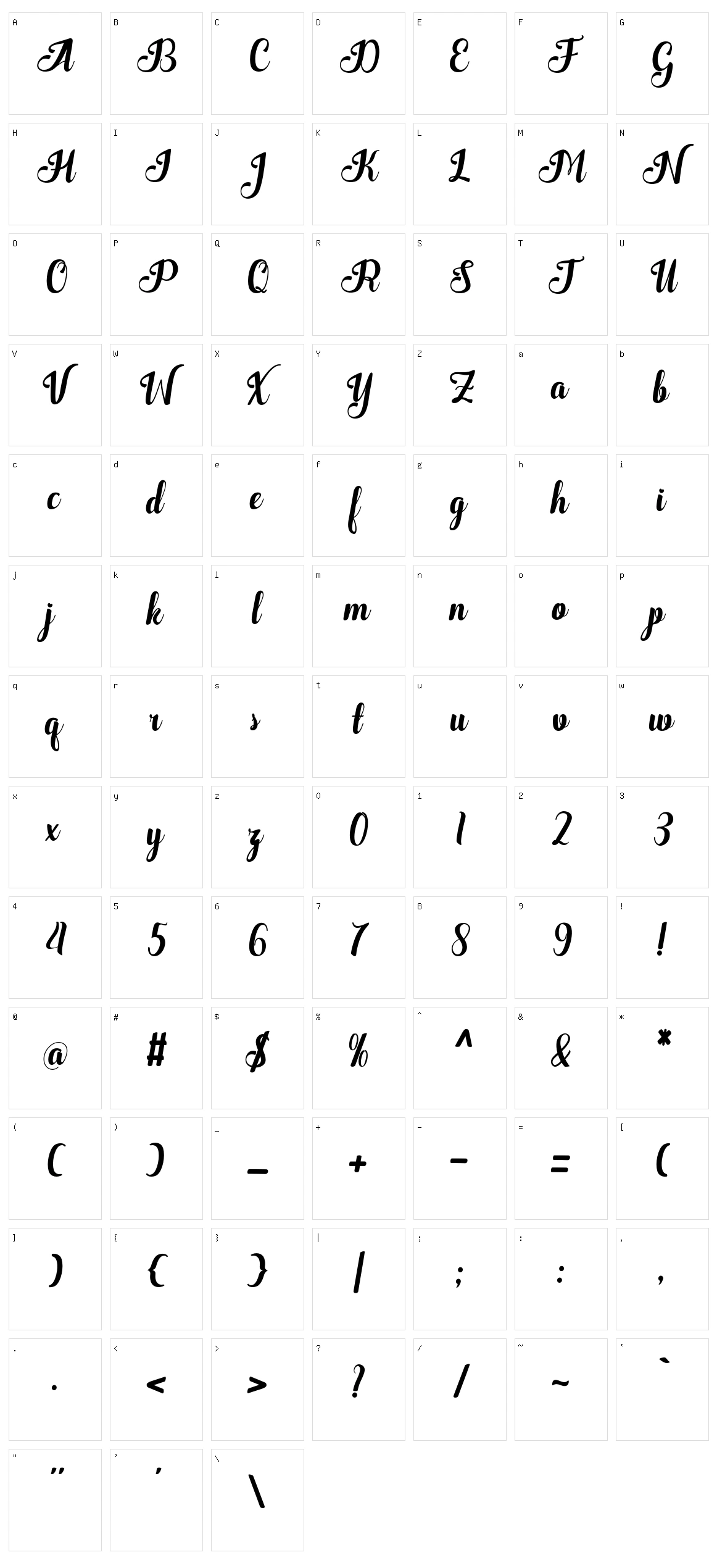 Quantum Character Set