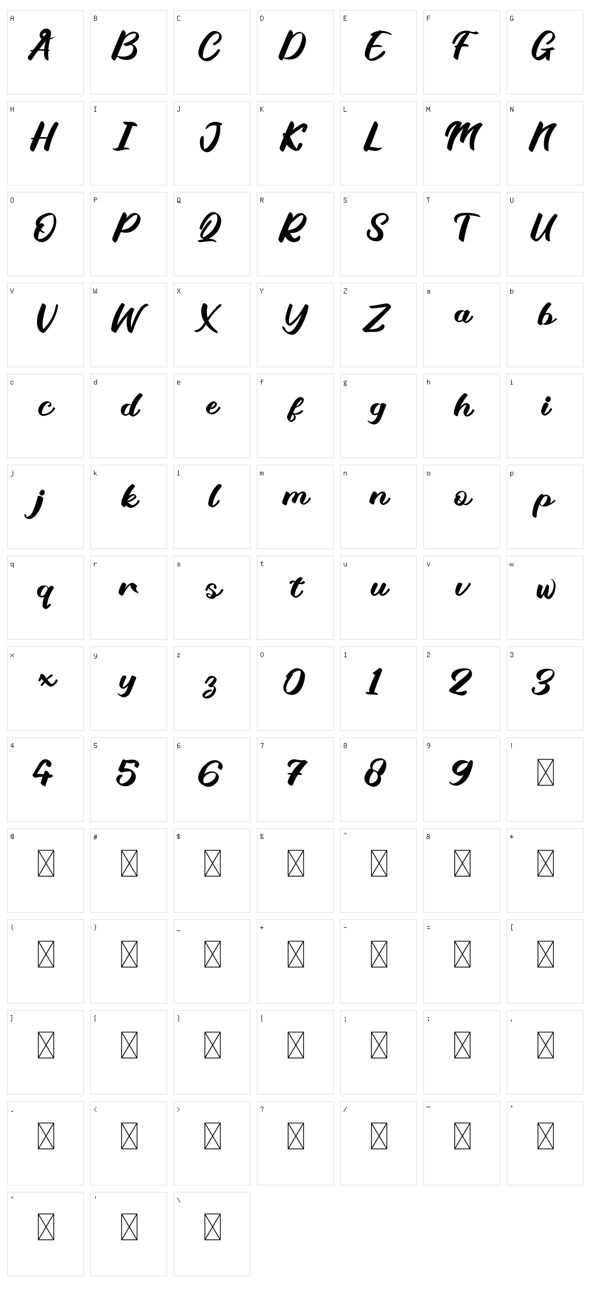 Quenty Yellow Character Set
