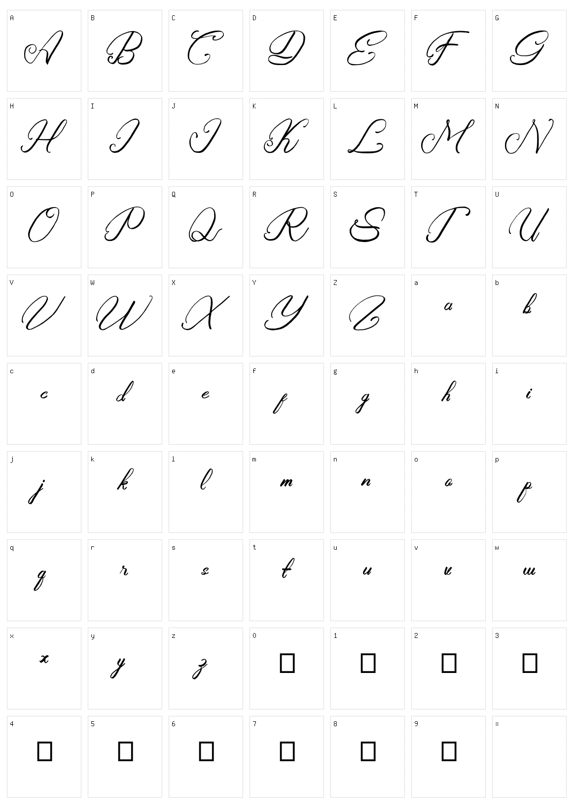 Rasyidin Character Set