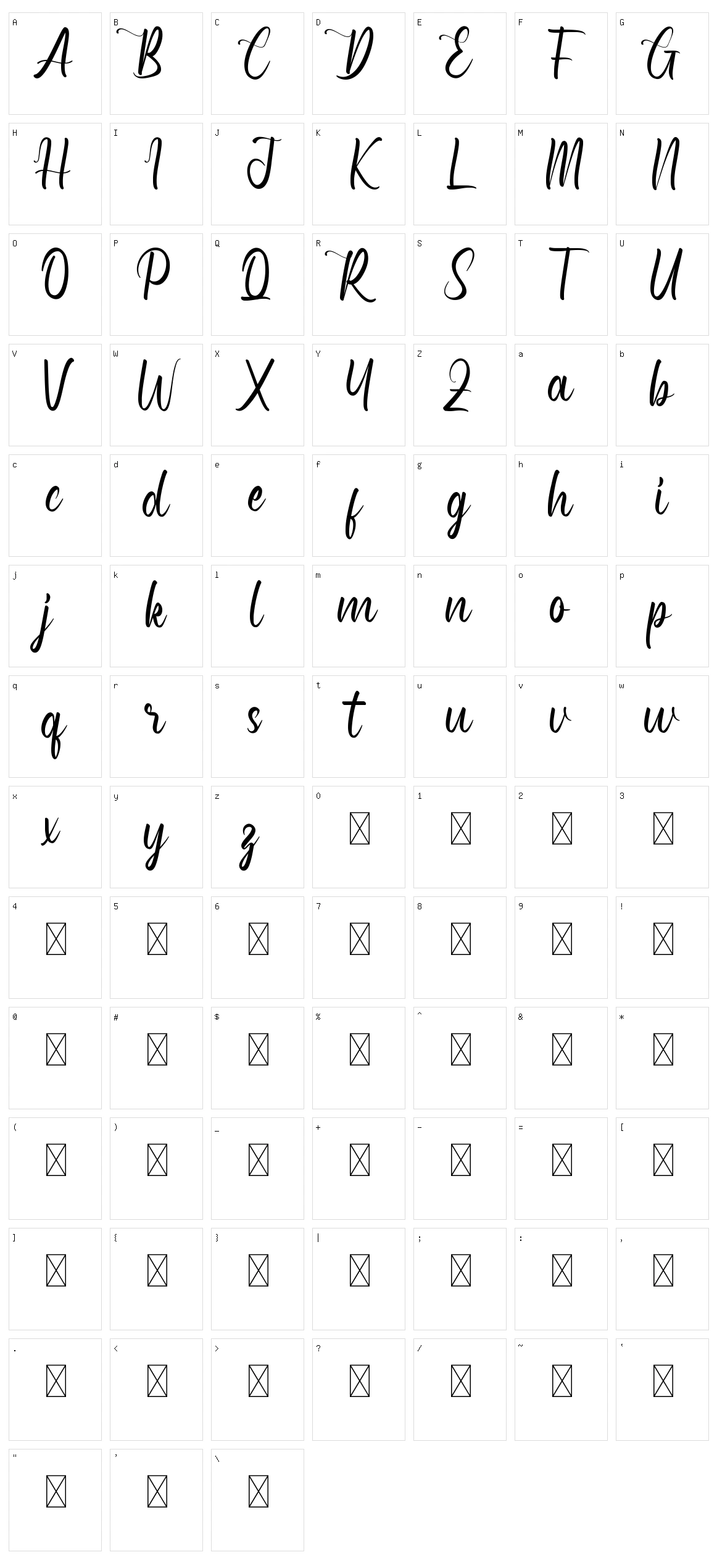 Raunchies Character Set