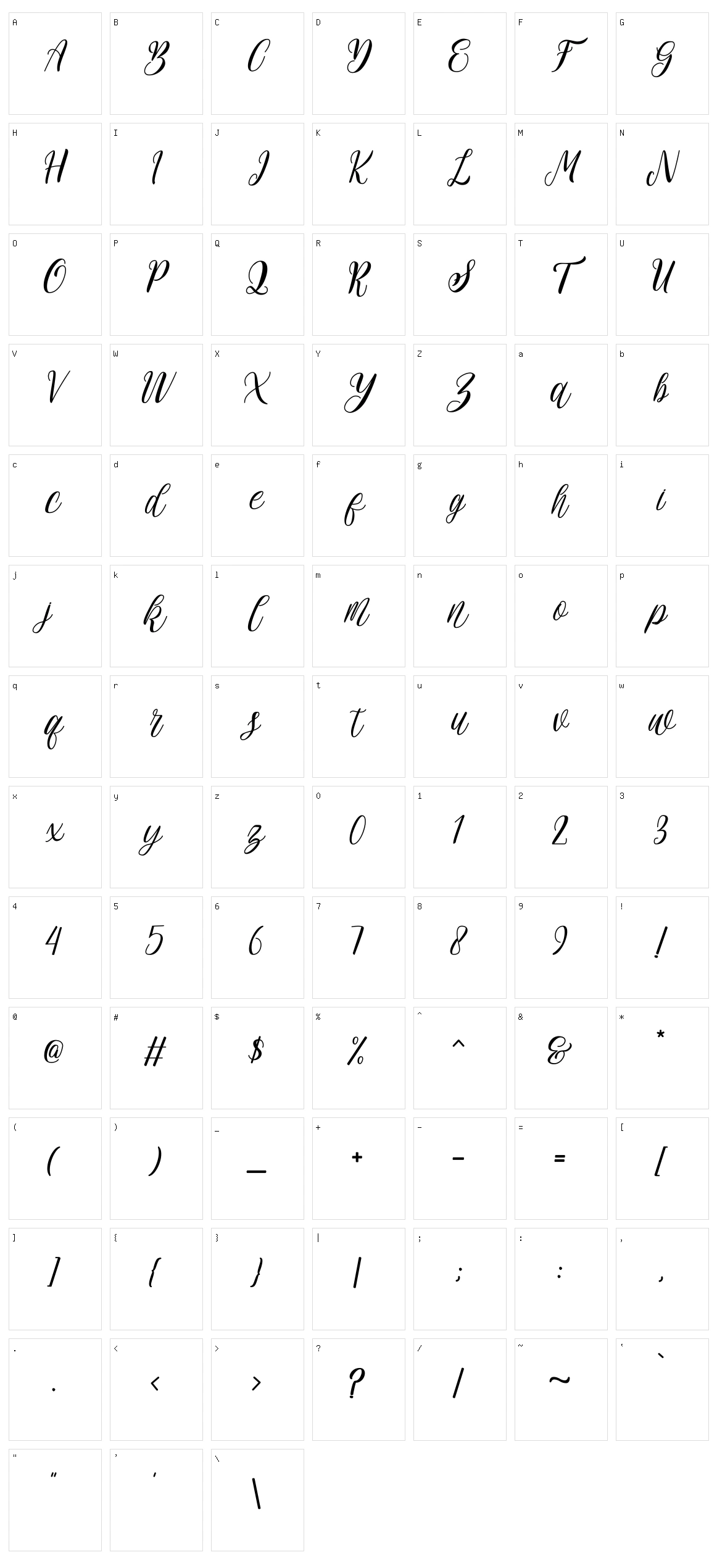 Rehattyn Character Set