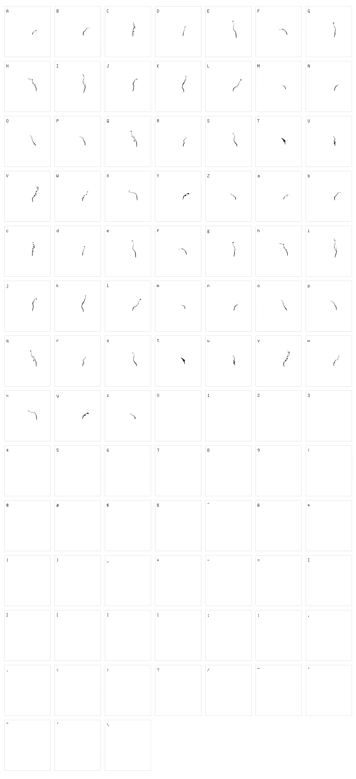 Aierbazzi Character Set