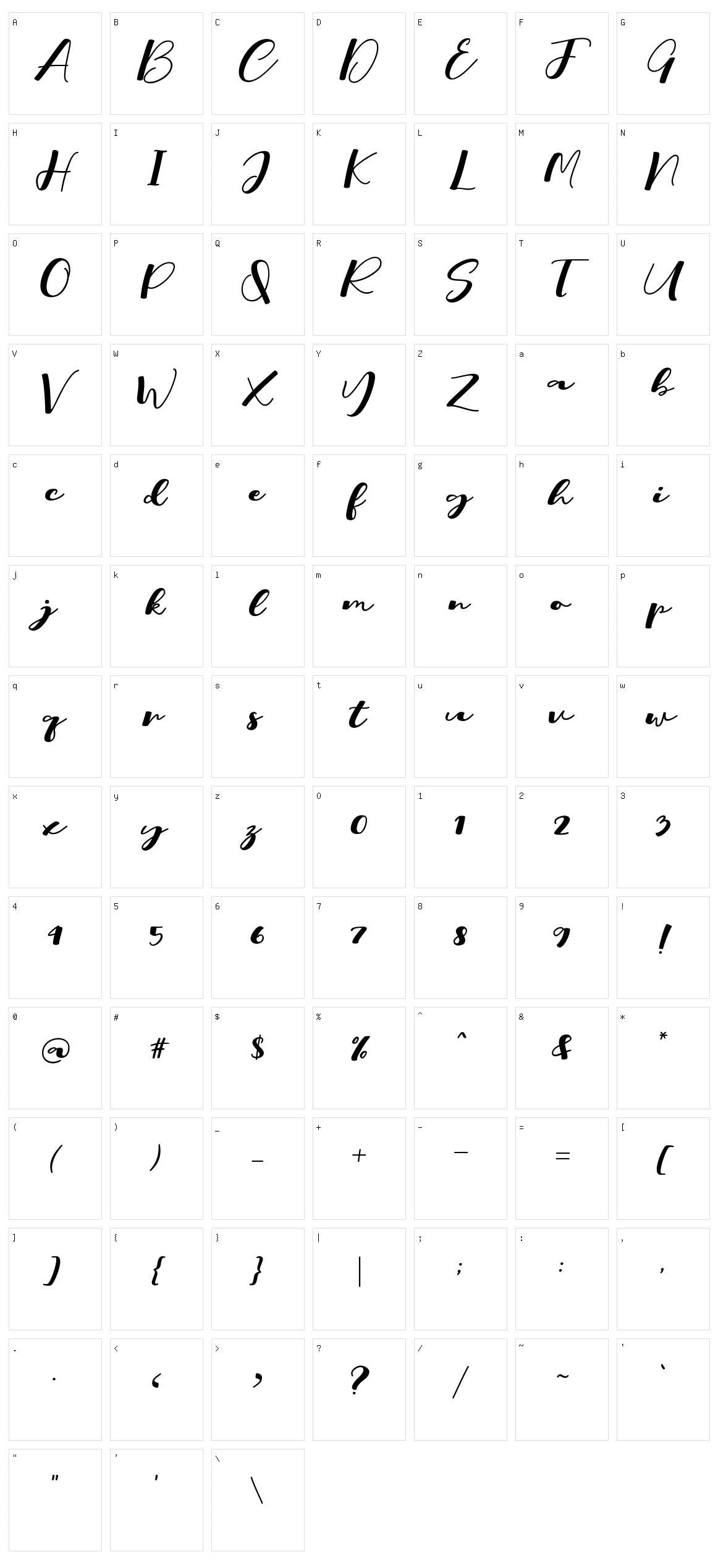 Rich Character Set