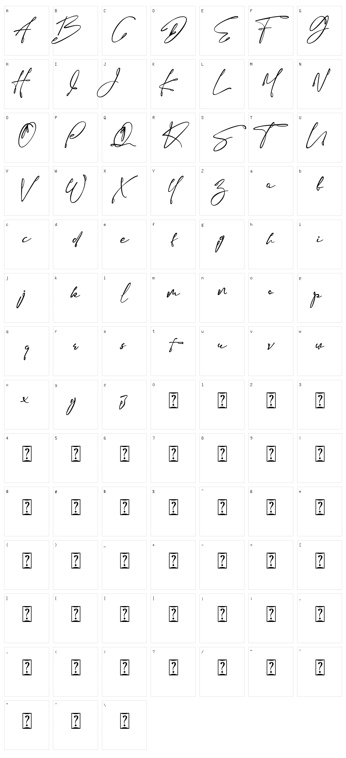 Right Mellody Character Set