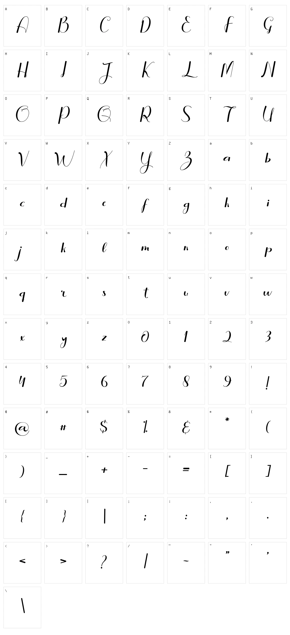 Rollent Character Set