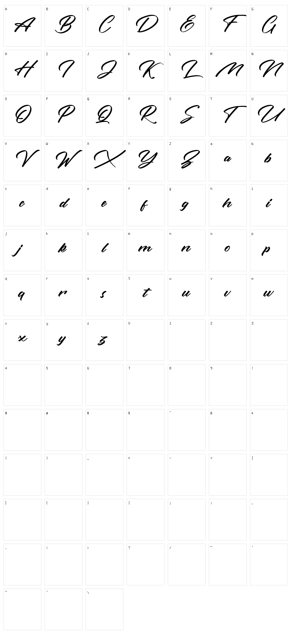 Rotterdalle Character Set