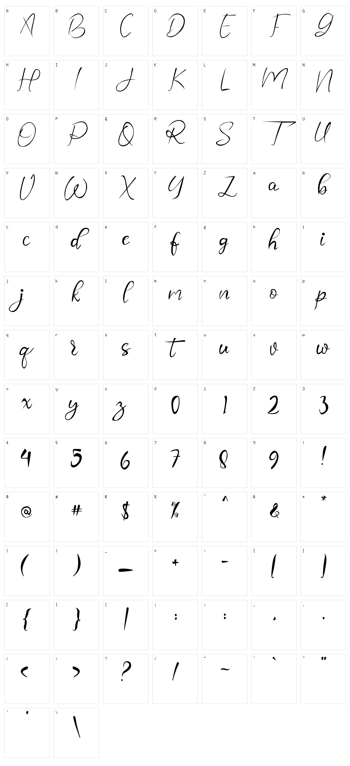 Royalisa Character Set