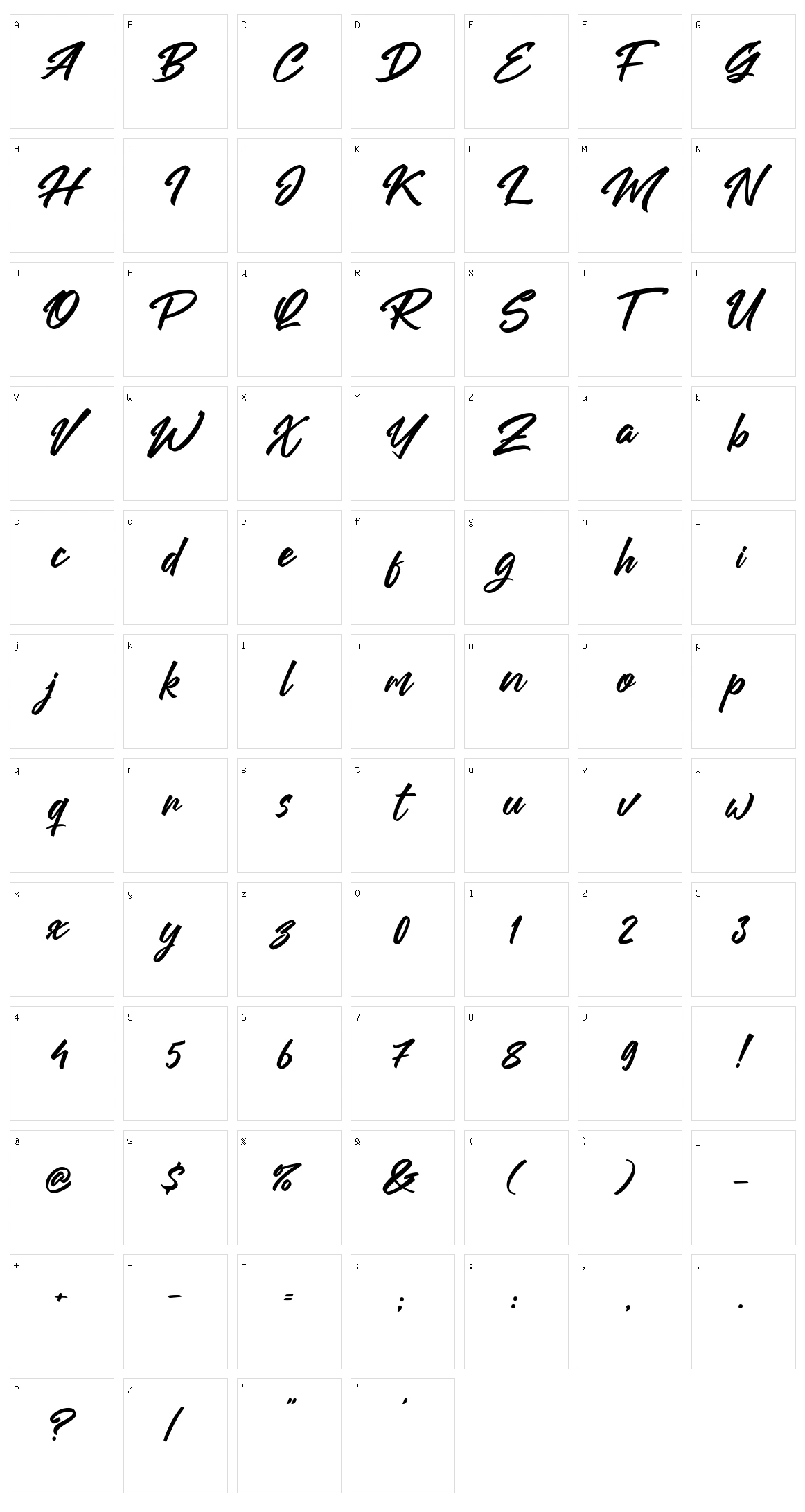Ruang Character Set