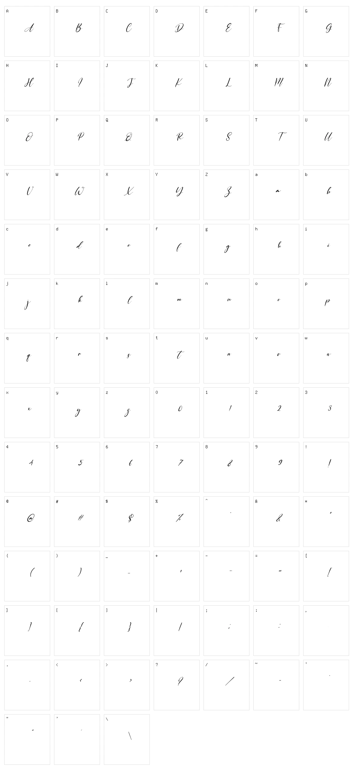 Sabrina Character Set