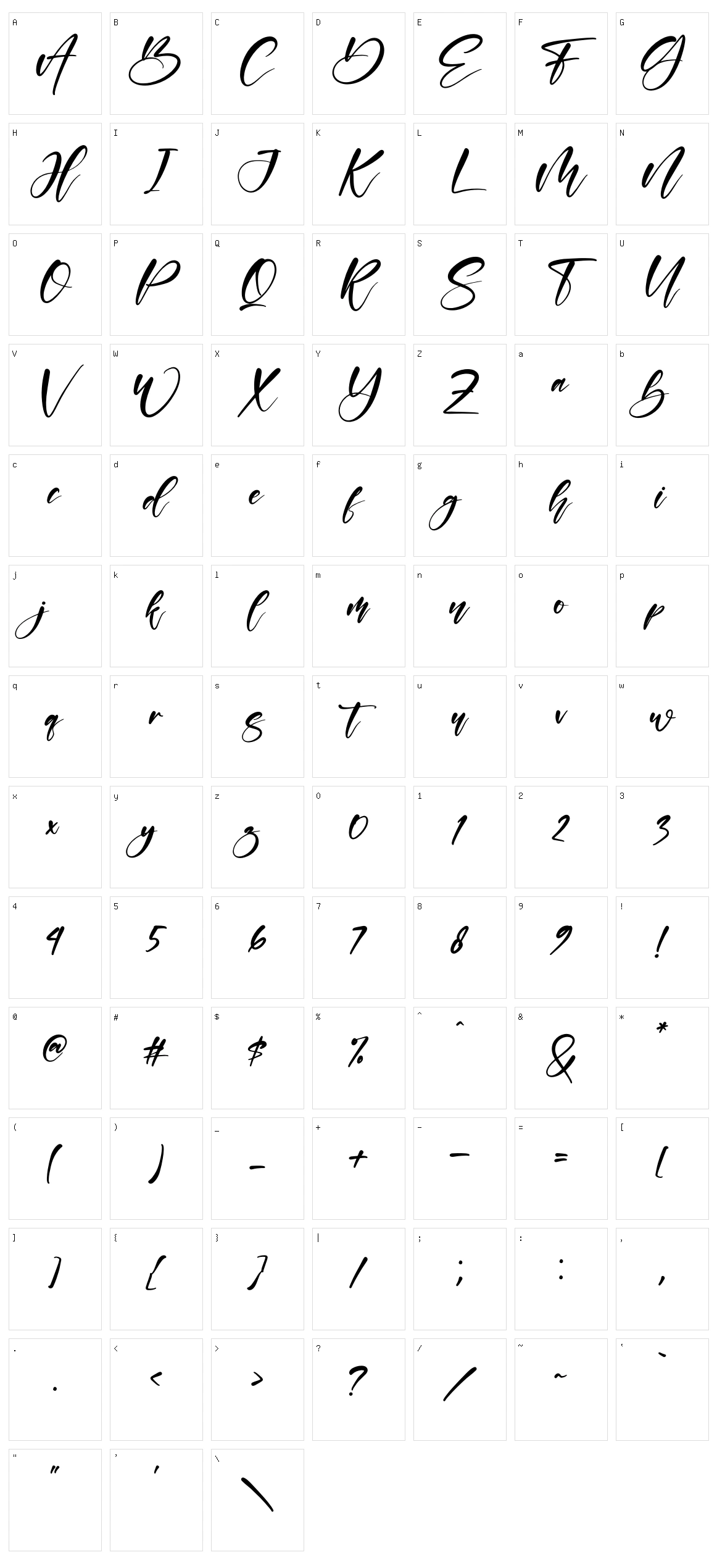 Sabrina Character Set