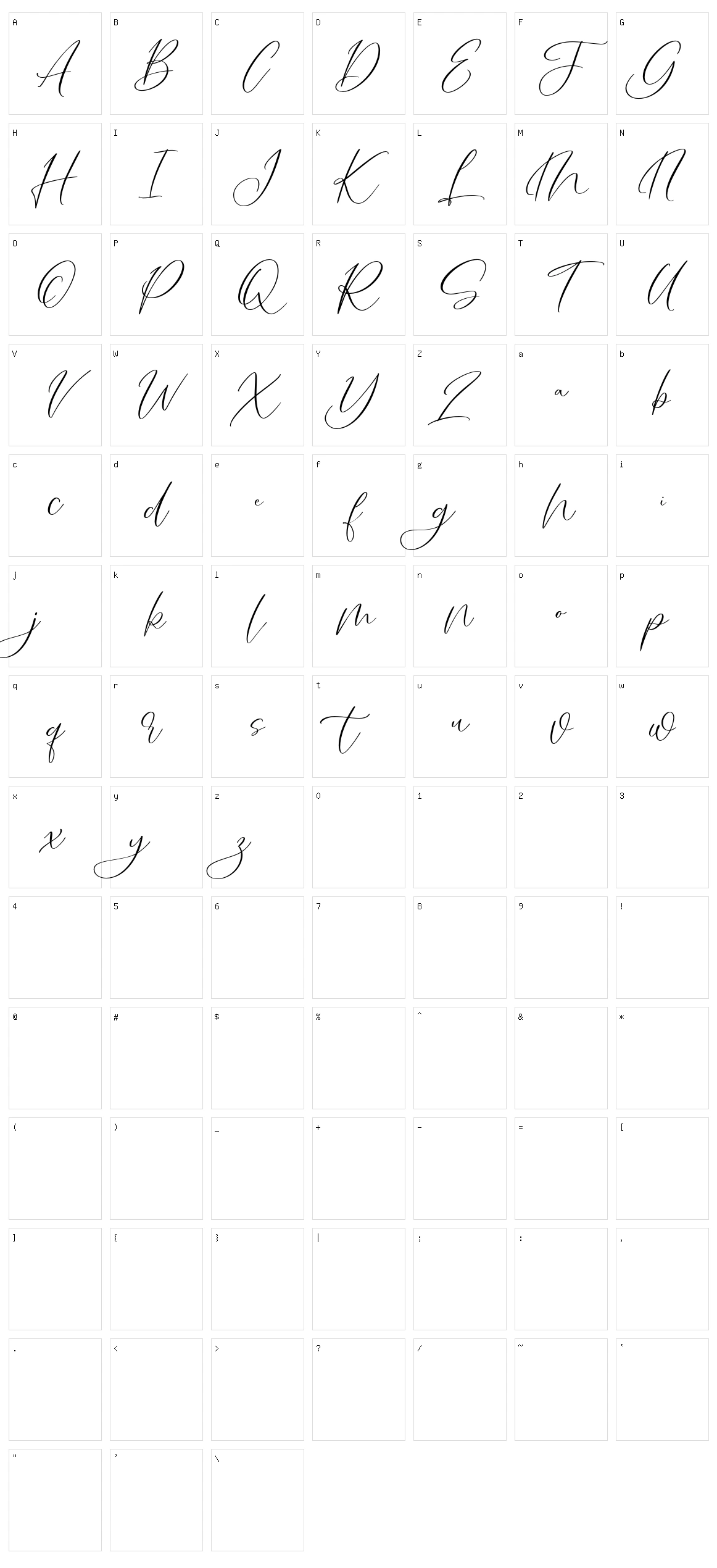 Salting Character Set