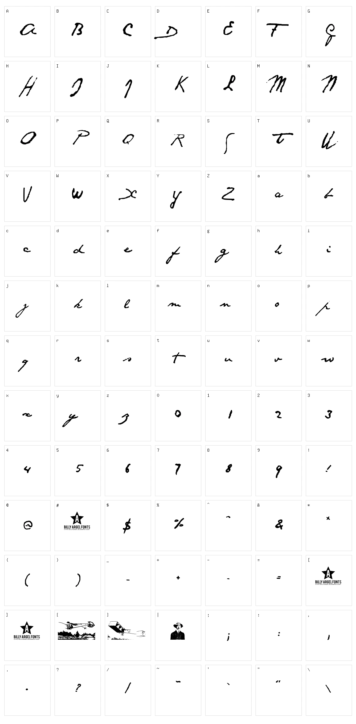 Santos Dumont Character Set