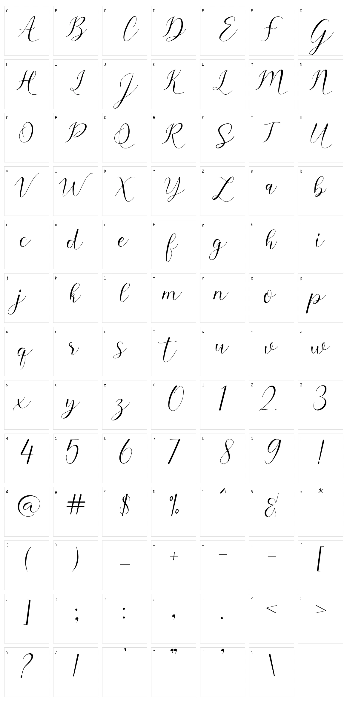 Sehaty Character Set