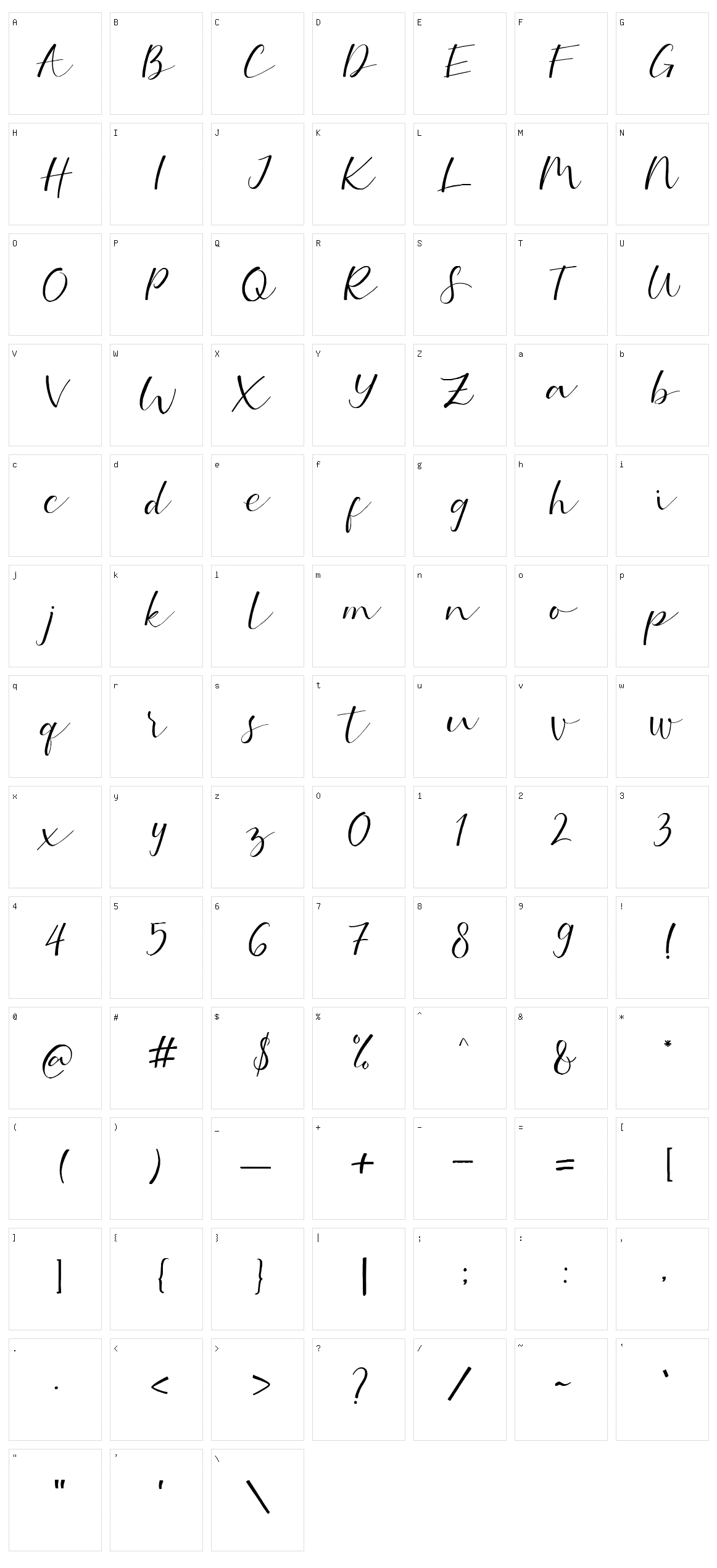 Serotonin Character Set
