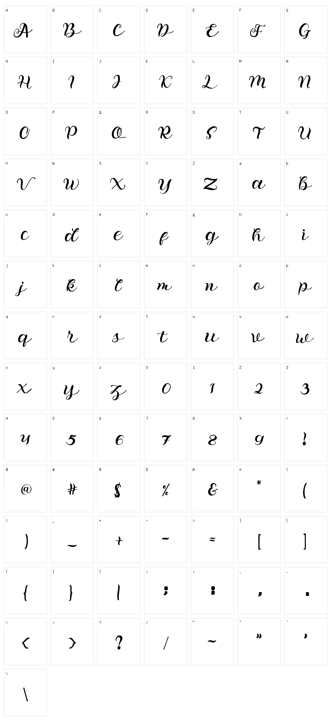 Shaking Character Set
