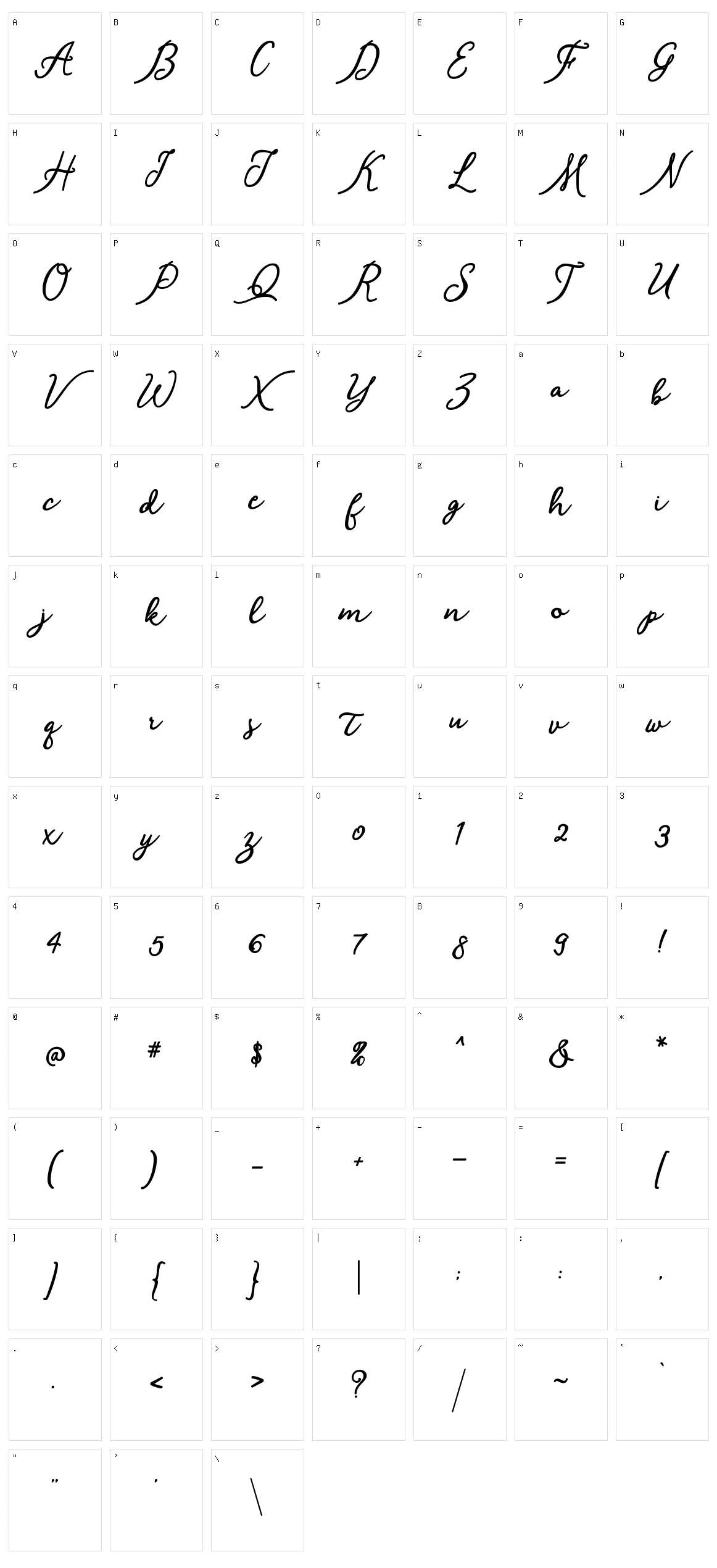Shantik Character Set