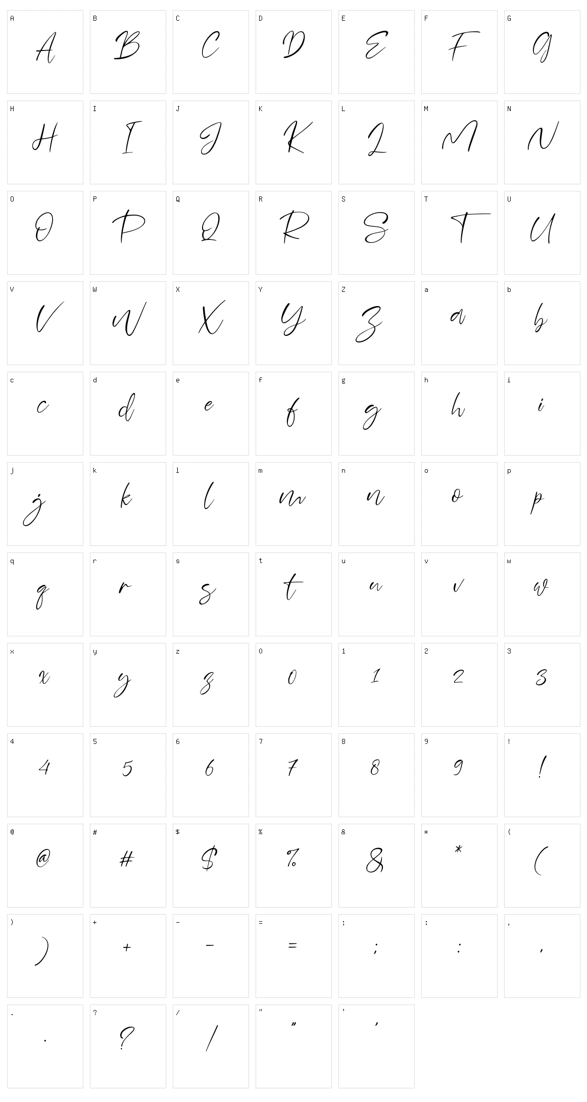 Sheenaz Character Set