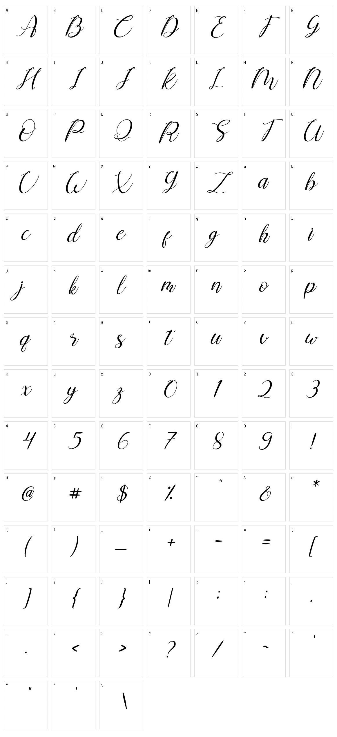 Shintia Character Set