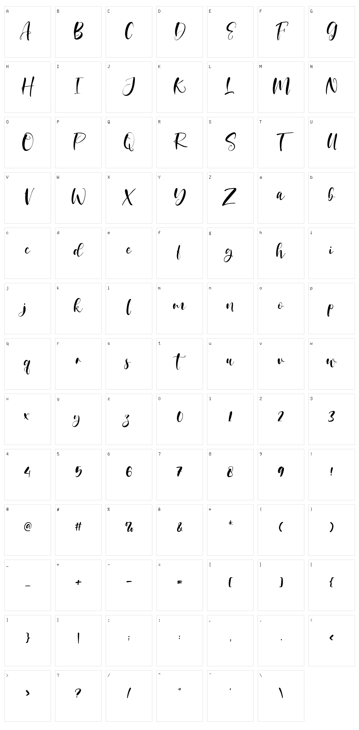 Sidney & Claire Character Set