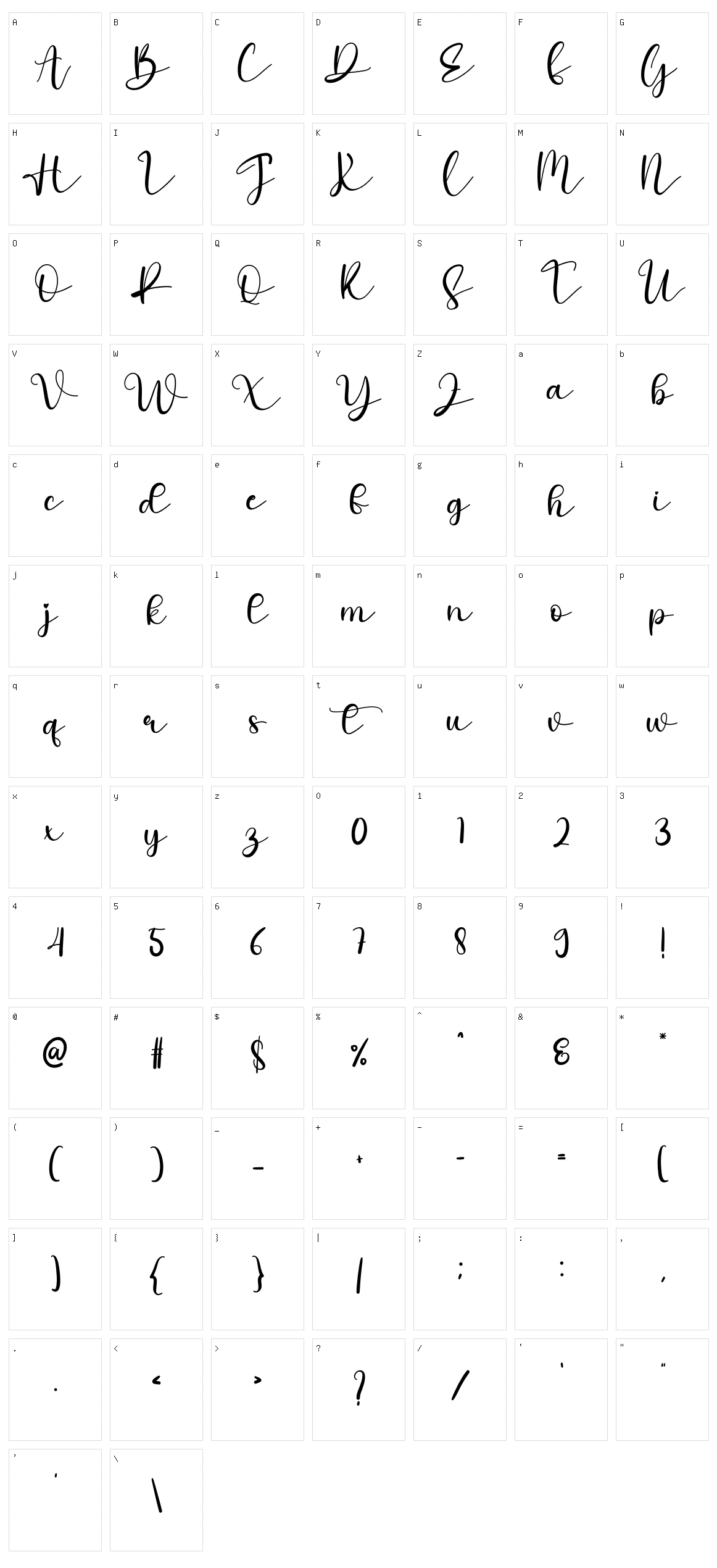 Simple Character Set