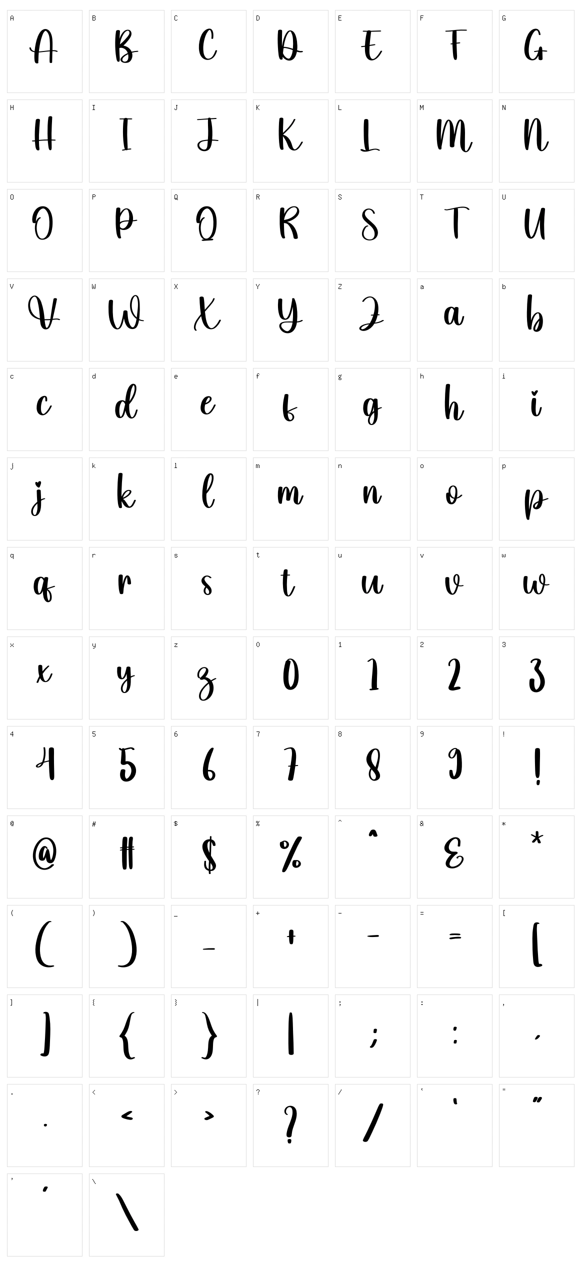 Simple Mandala Character Set