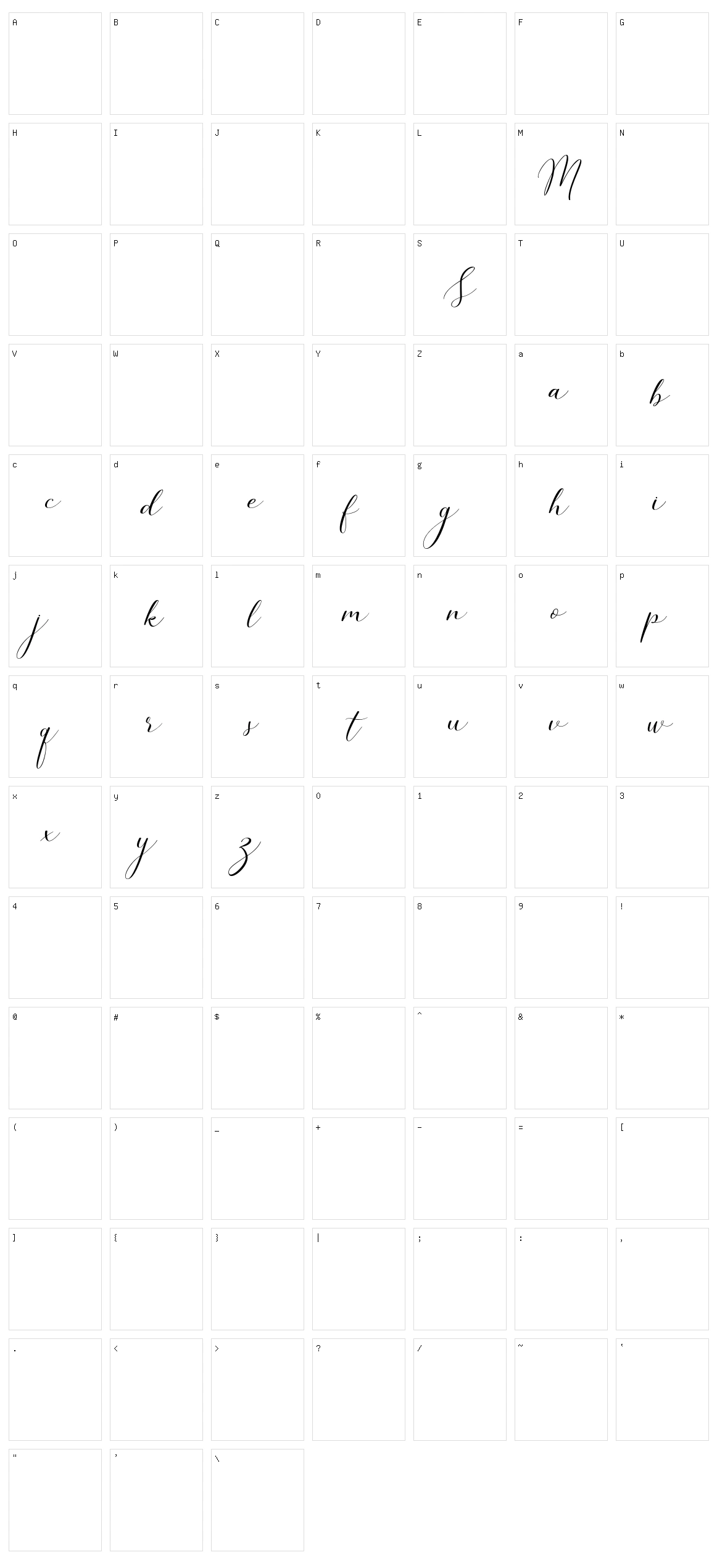 Simple Monologue Character Set