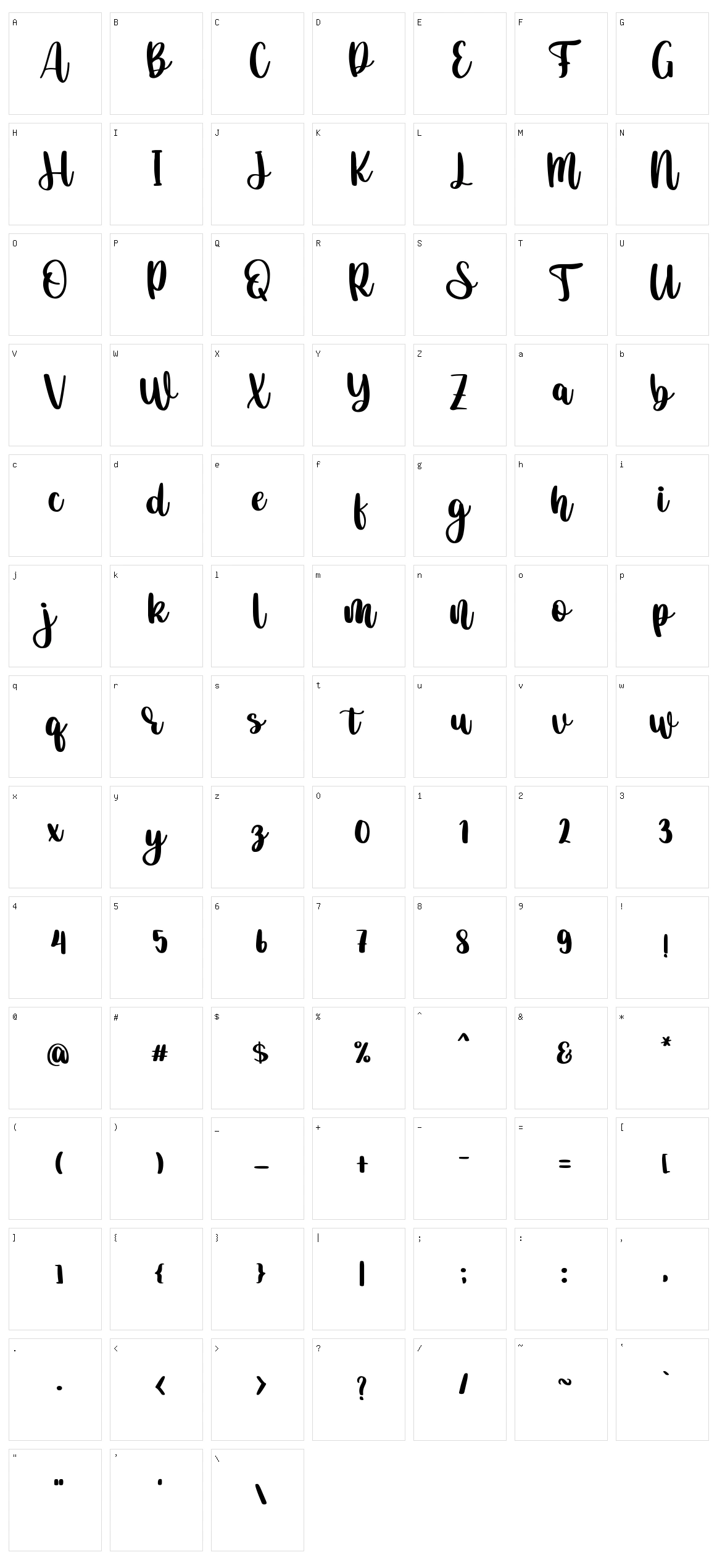 Snarled Character Set