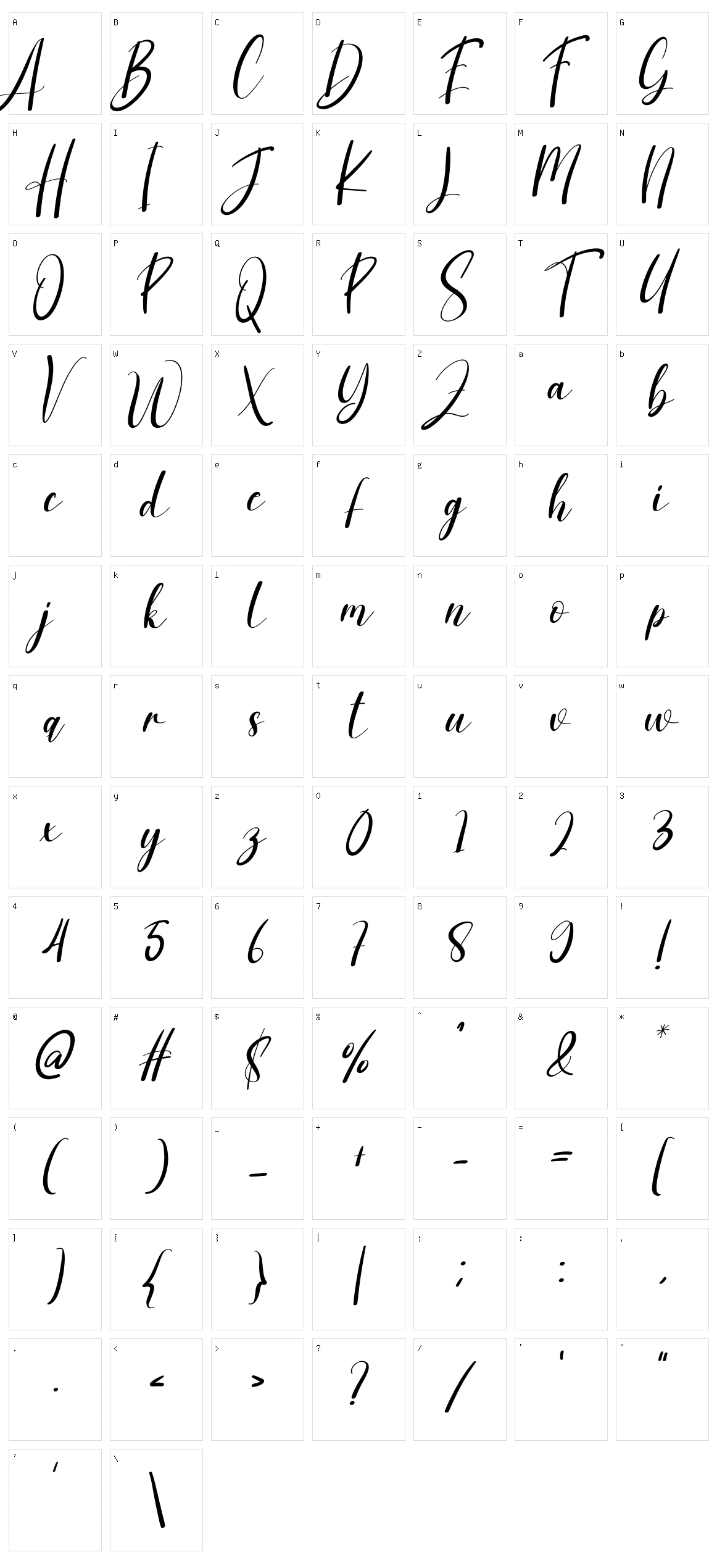 Snowlight Character Set