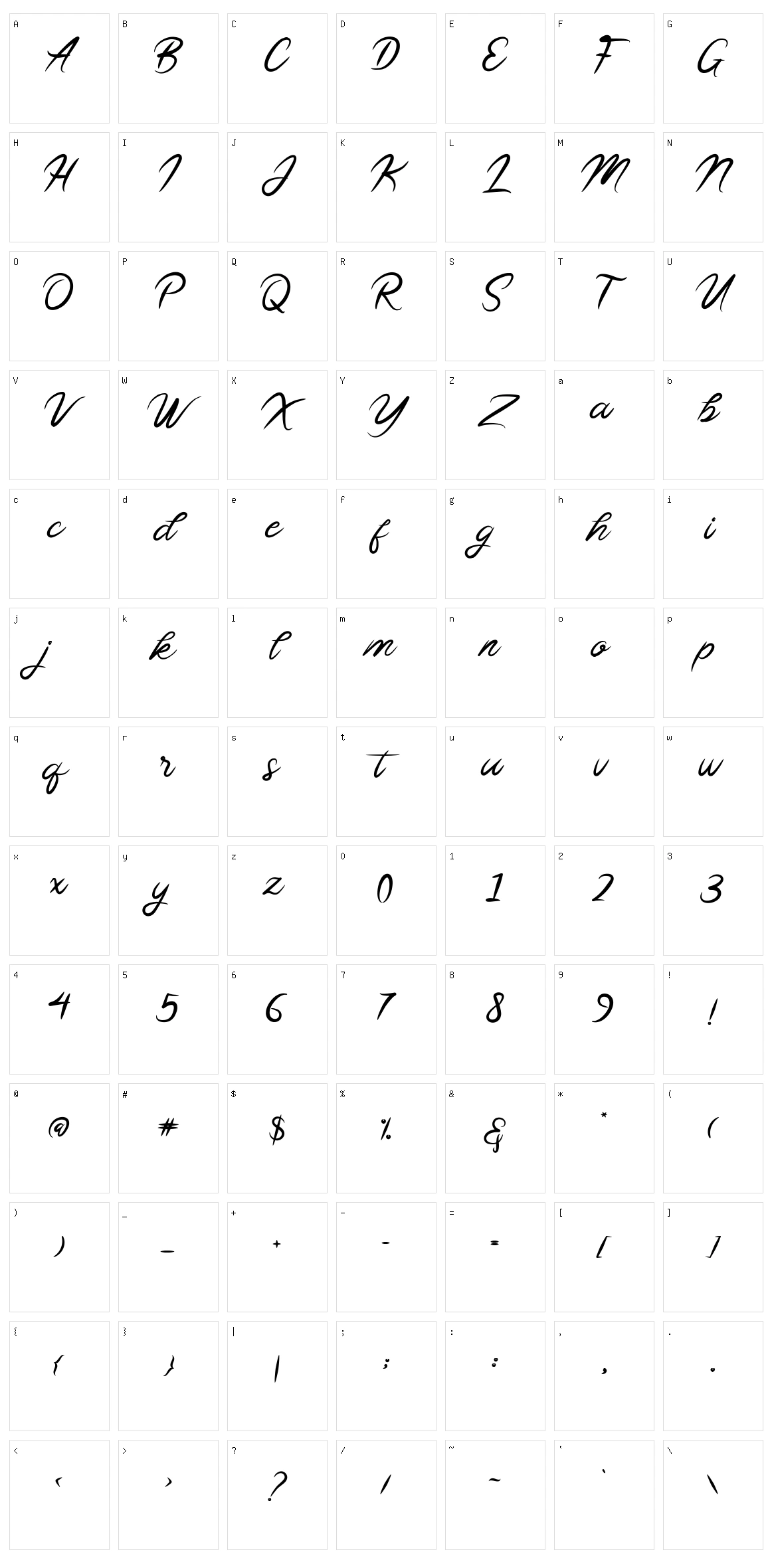 Sollasy Character Set