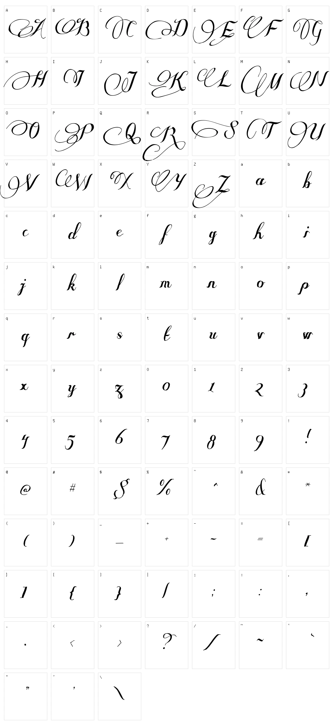 Some Weatz Character Set