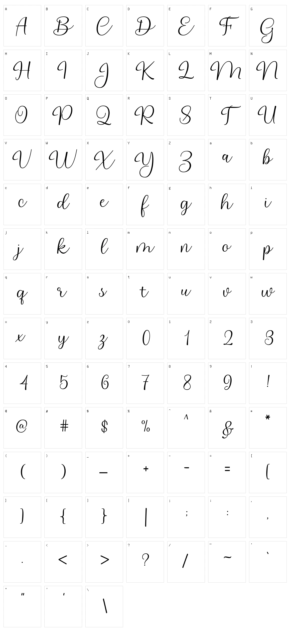 Southern Hills Character Set