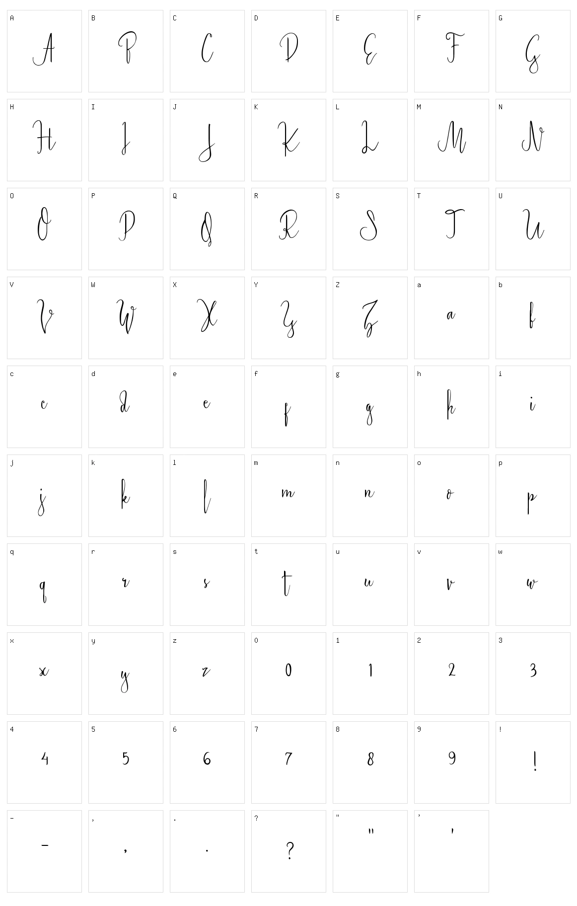 Starlight Character Set